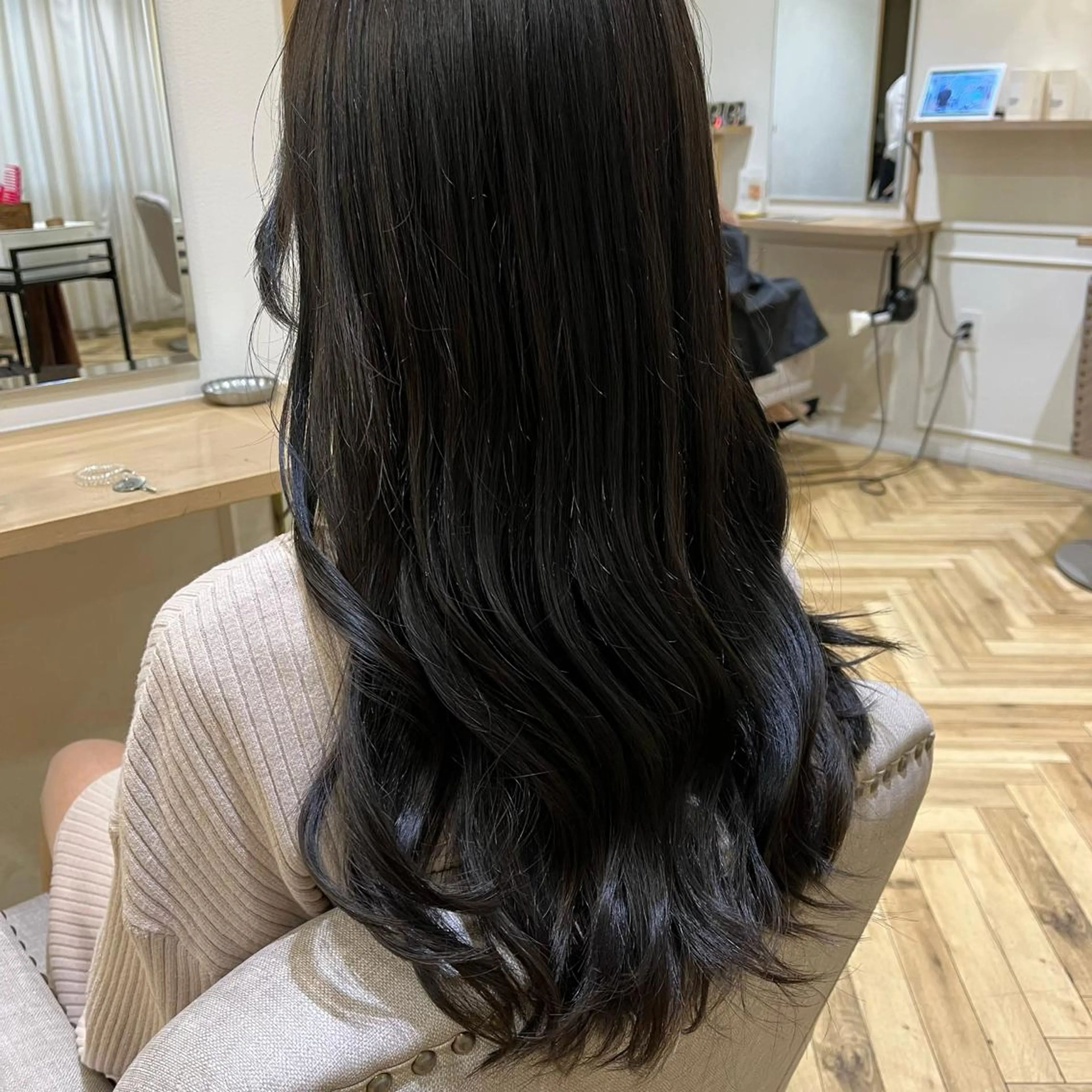 ロング カット ヘアカラー 韓国ﾍｱ&ｼｮｰﾄ ボブ💜桑原のヘアスタイル