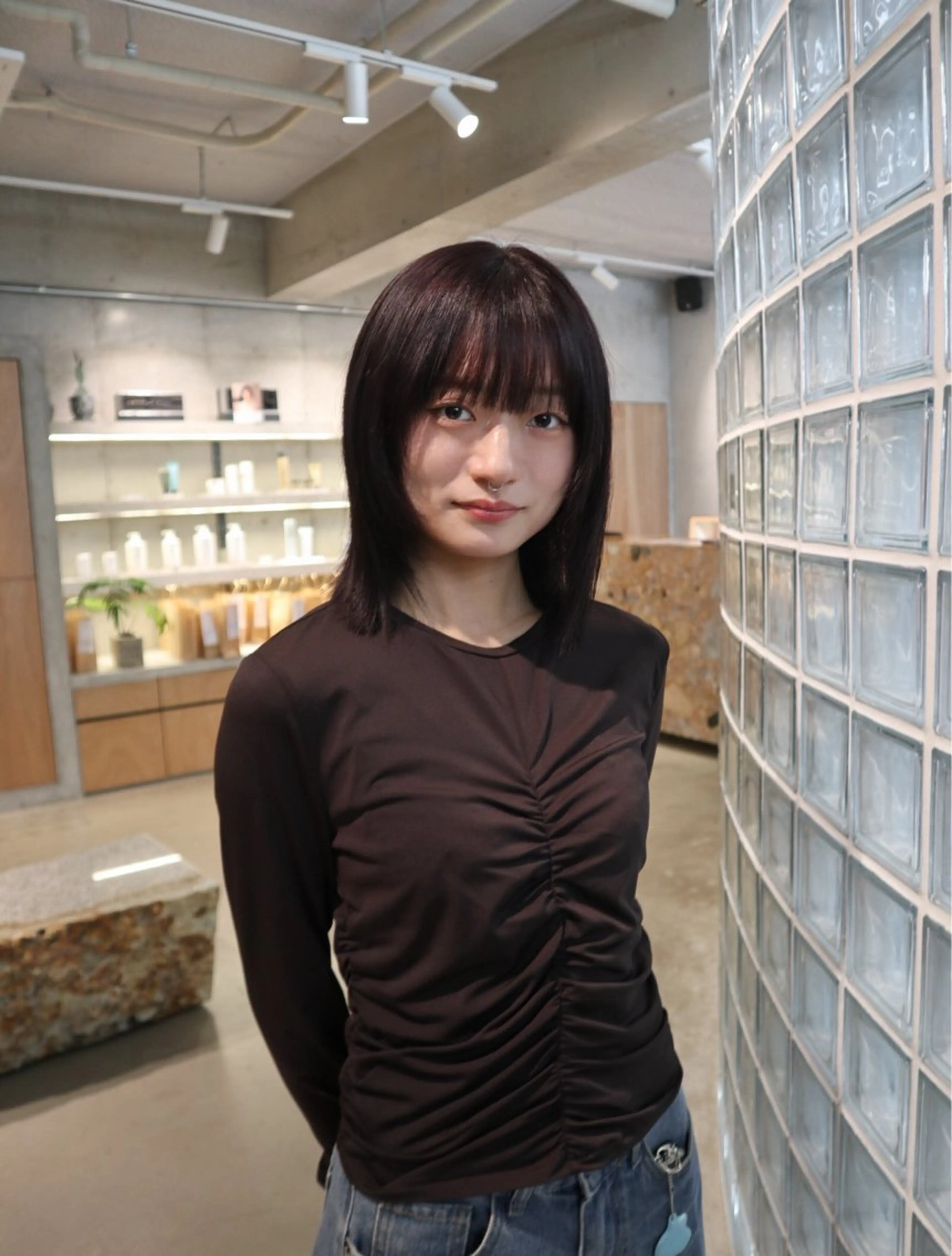 ミディアム カラー ヘアカラー 中川楓馬/ メンズヘアのヘアスタイル