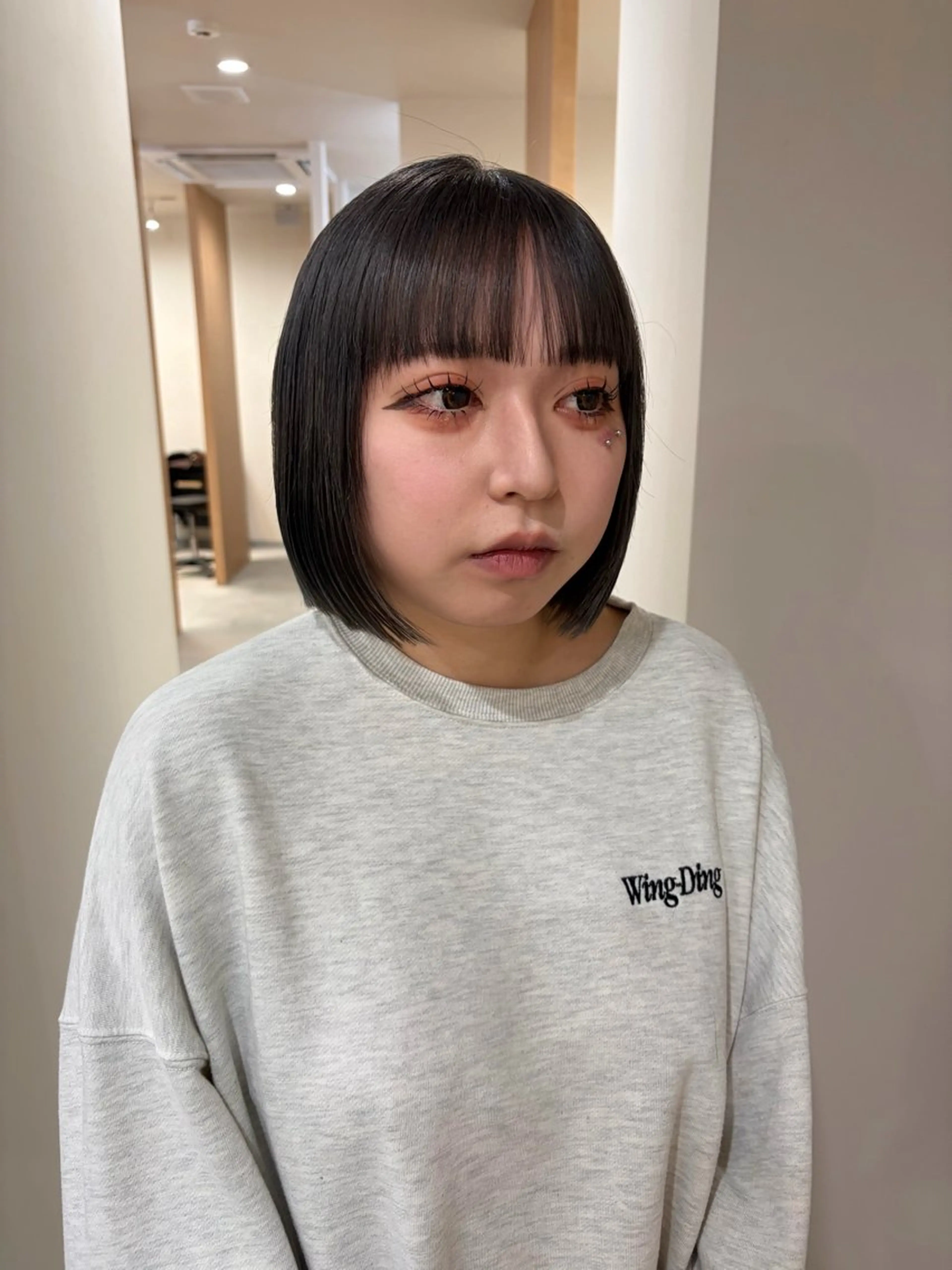 ショート カラー 透明感カラー シルバー ボブ カット ヘアカラー トリートメント china/ボブ /似合わせカラーのヘアスタイル