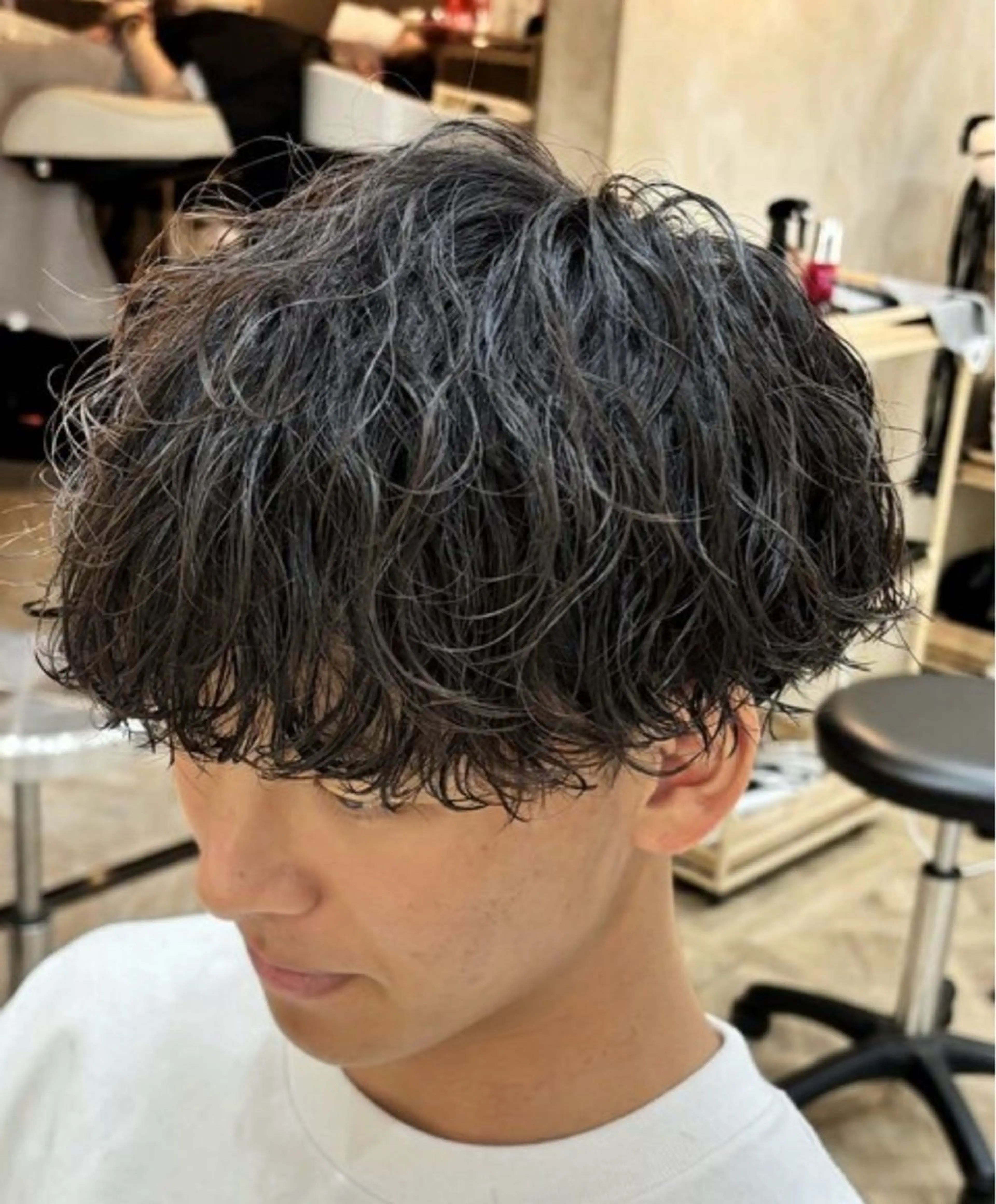 パーマ メンズ カット パーマ トリートメント ヘッドスパ 【メンズ専門】名駅 /パーマ/髪質改善のヘアスタイル