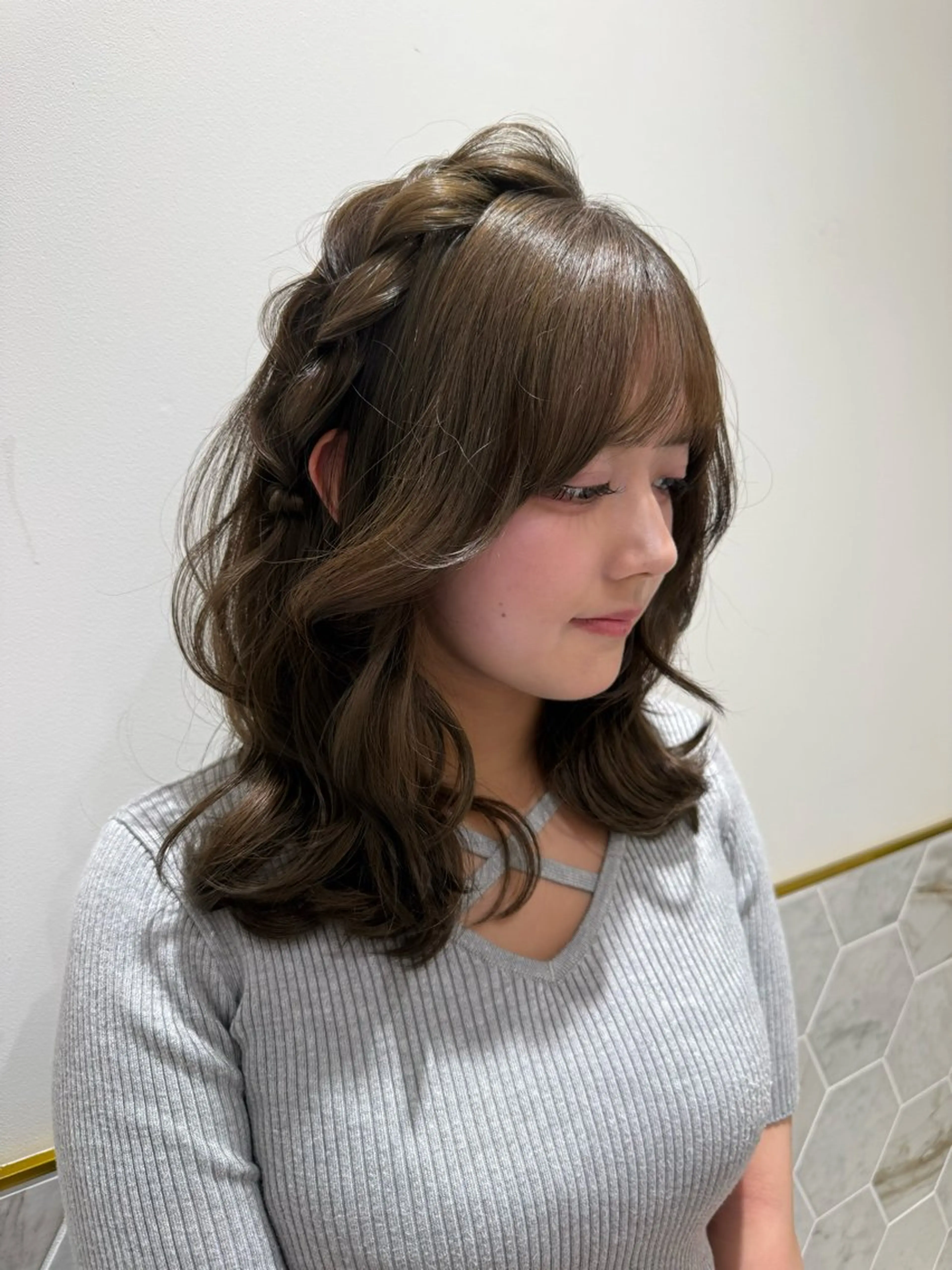 ミディアム ヘアカラー 𝐘𝐮𝐢 🤎 costesのヘアスタイル