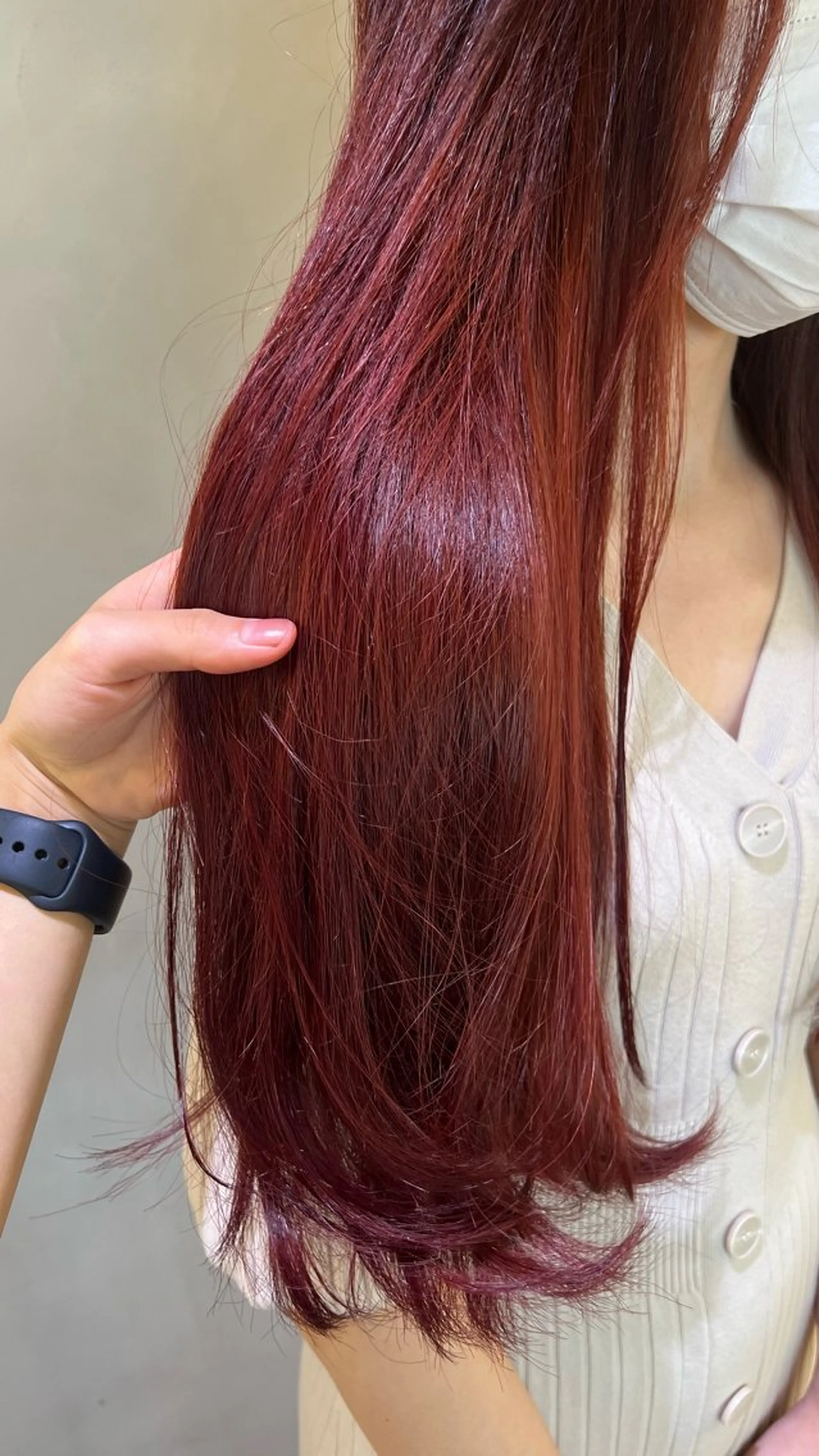 ロング カラー ヘアカラー ミディアムレイヤー/ 艶カラー🎀　emiのヘアスタイル