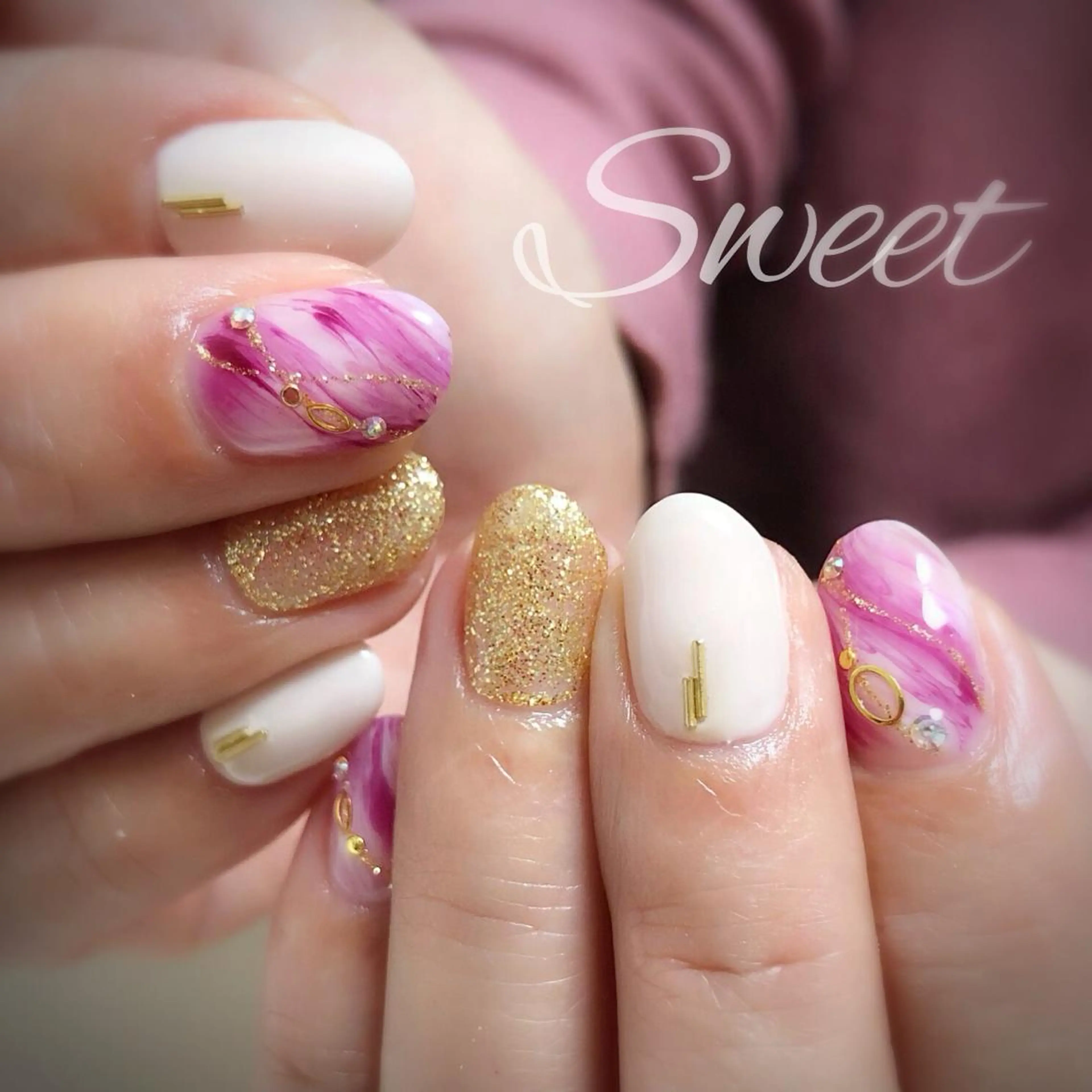 ネイル sweet 仲野陽子のネイルデザイン