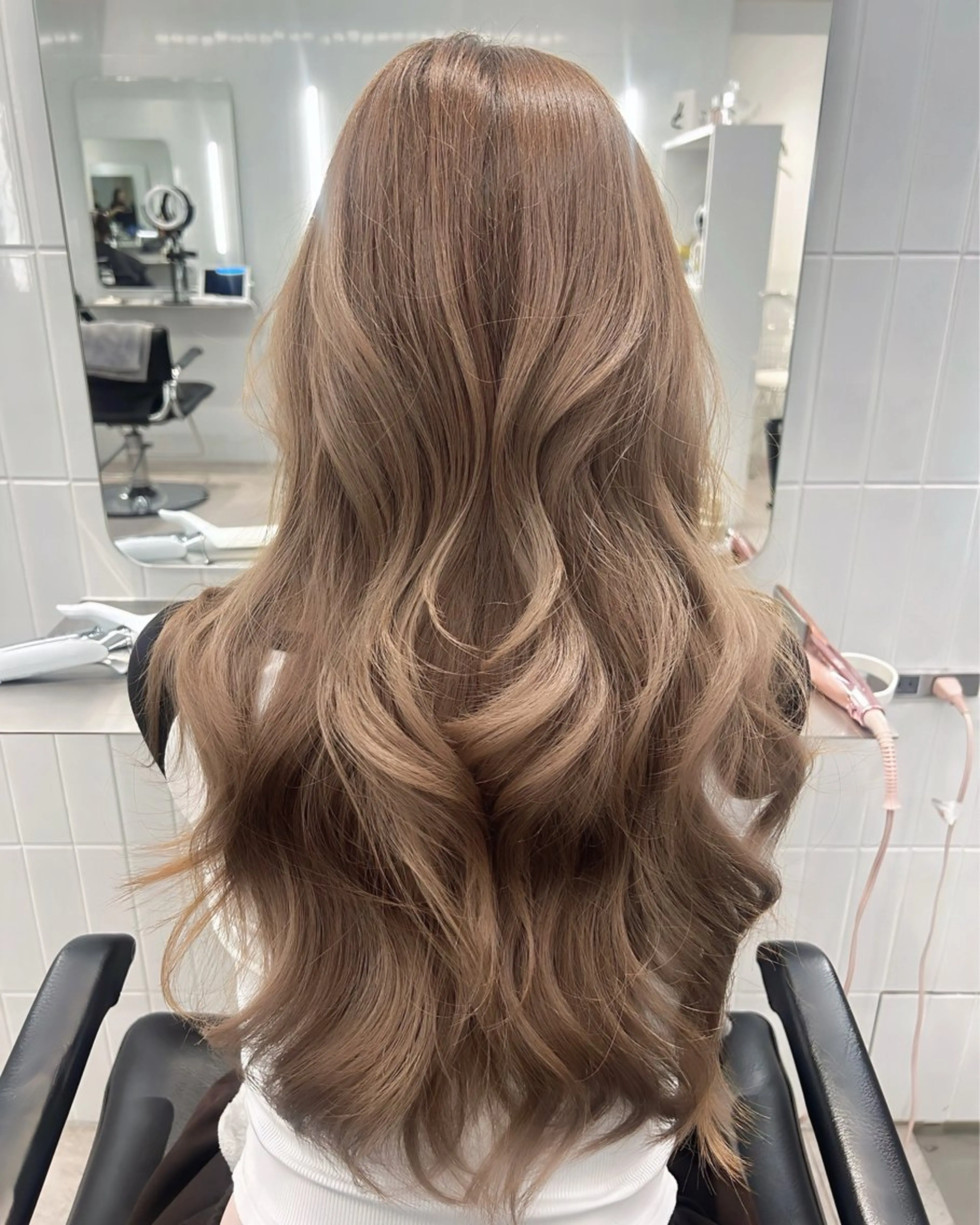 ロング 韓国風ヘア カット フェード・メッシュ ハイトーン/fumaのヘアスタイル