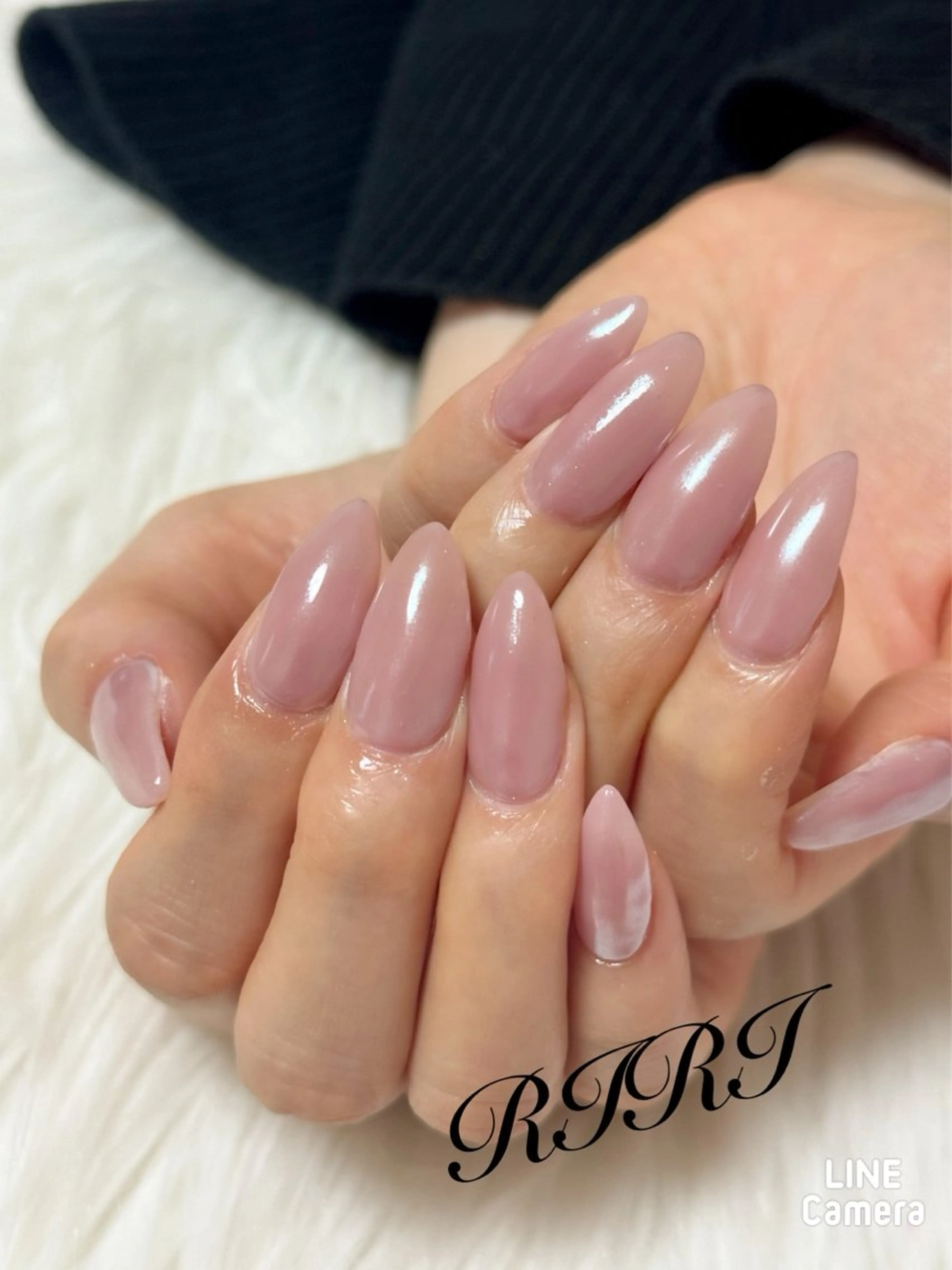 ネイル オーロラネイル ジェルネイル キラキラネイル 韓国ネイル ミラーネイル ハンドネイル riri オーナーのネイルデザイン