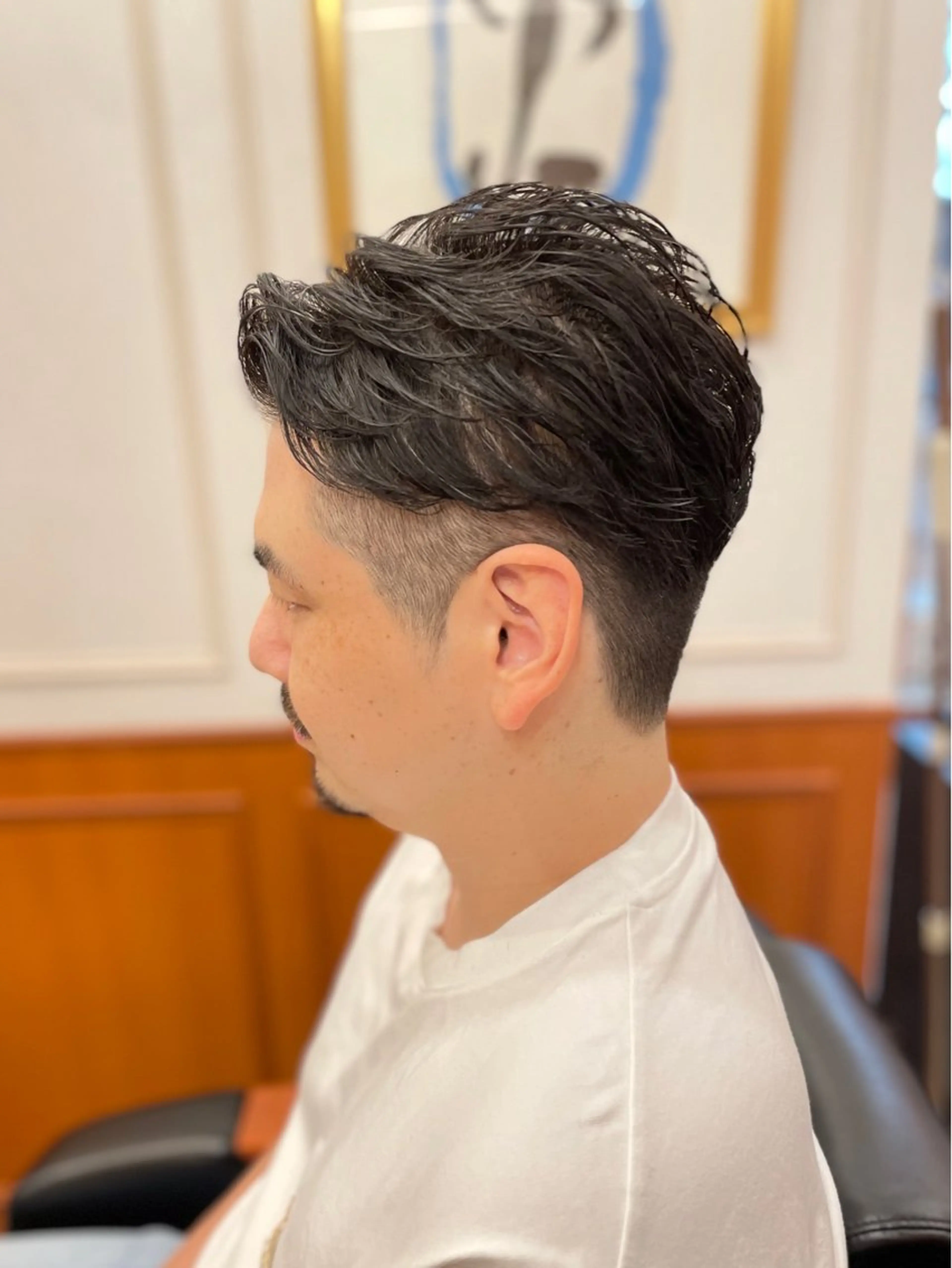 ショート カラー パーマ メンズ 【24時まで営業✨】 吉本　成樹のヘアスタイル