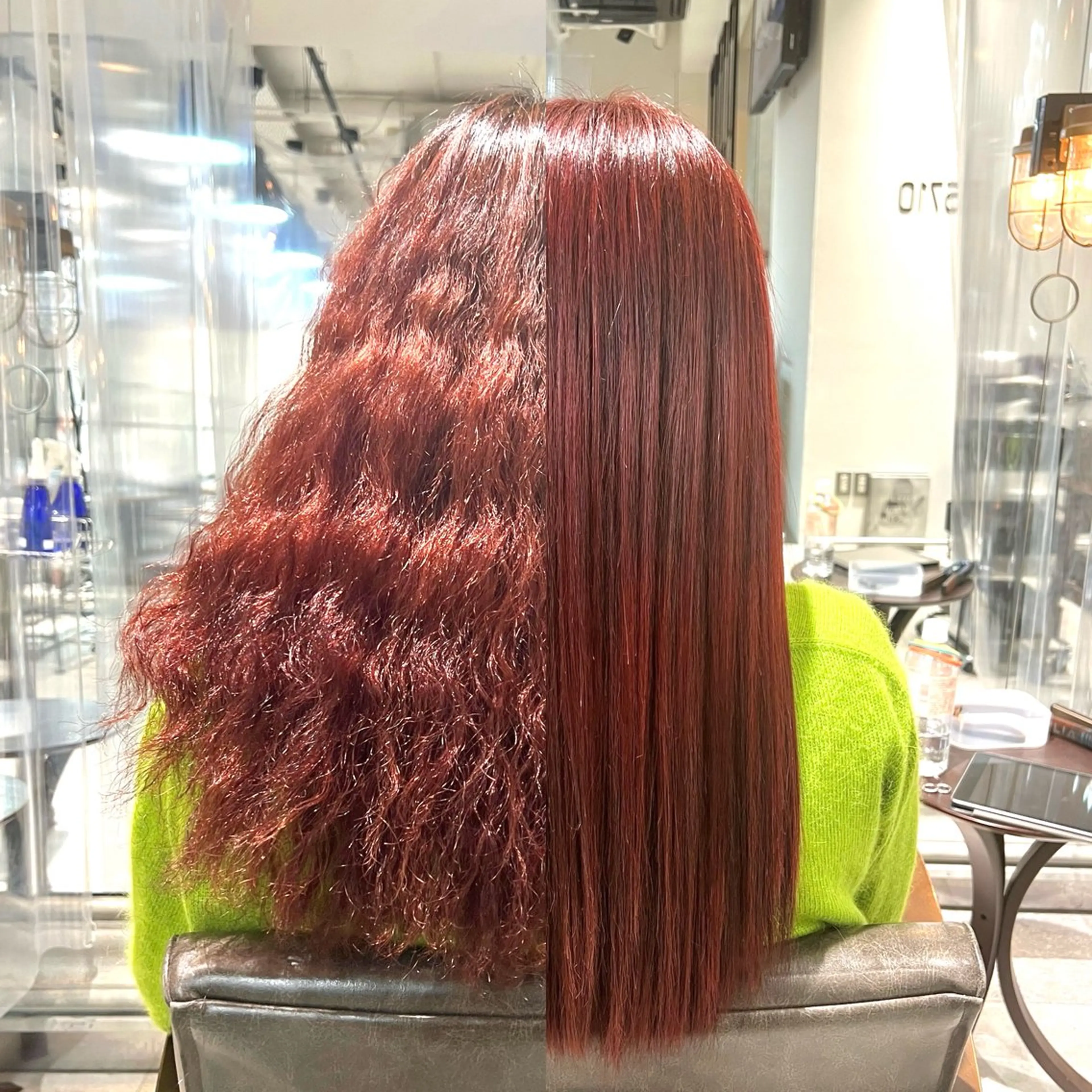 セミロング パーマ ヘアアレンジ パーマ トリートメント ヘッドスパ ヘアセット Lani5710所属・🌈インナーカラー ‘ショウマ’🌈のヘアスタイル