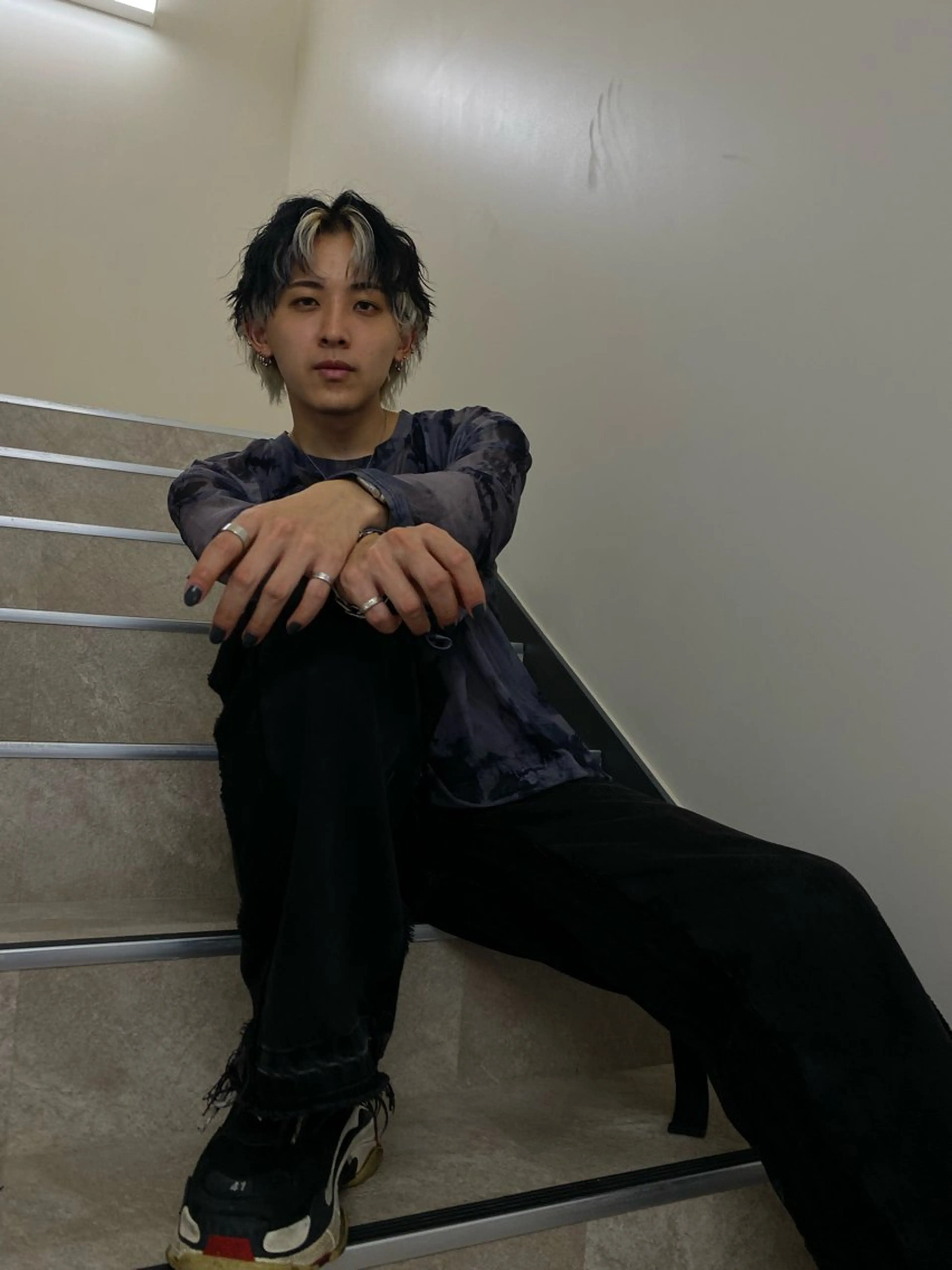 ショート カラー パーマ ヘアアレンジ メンズ メンズインナーカラー メンズパーマ インナーカラー スパイラルパーマ メンズ特化酒井翔太 /メンズカット/名駅のヘアスタイル