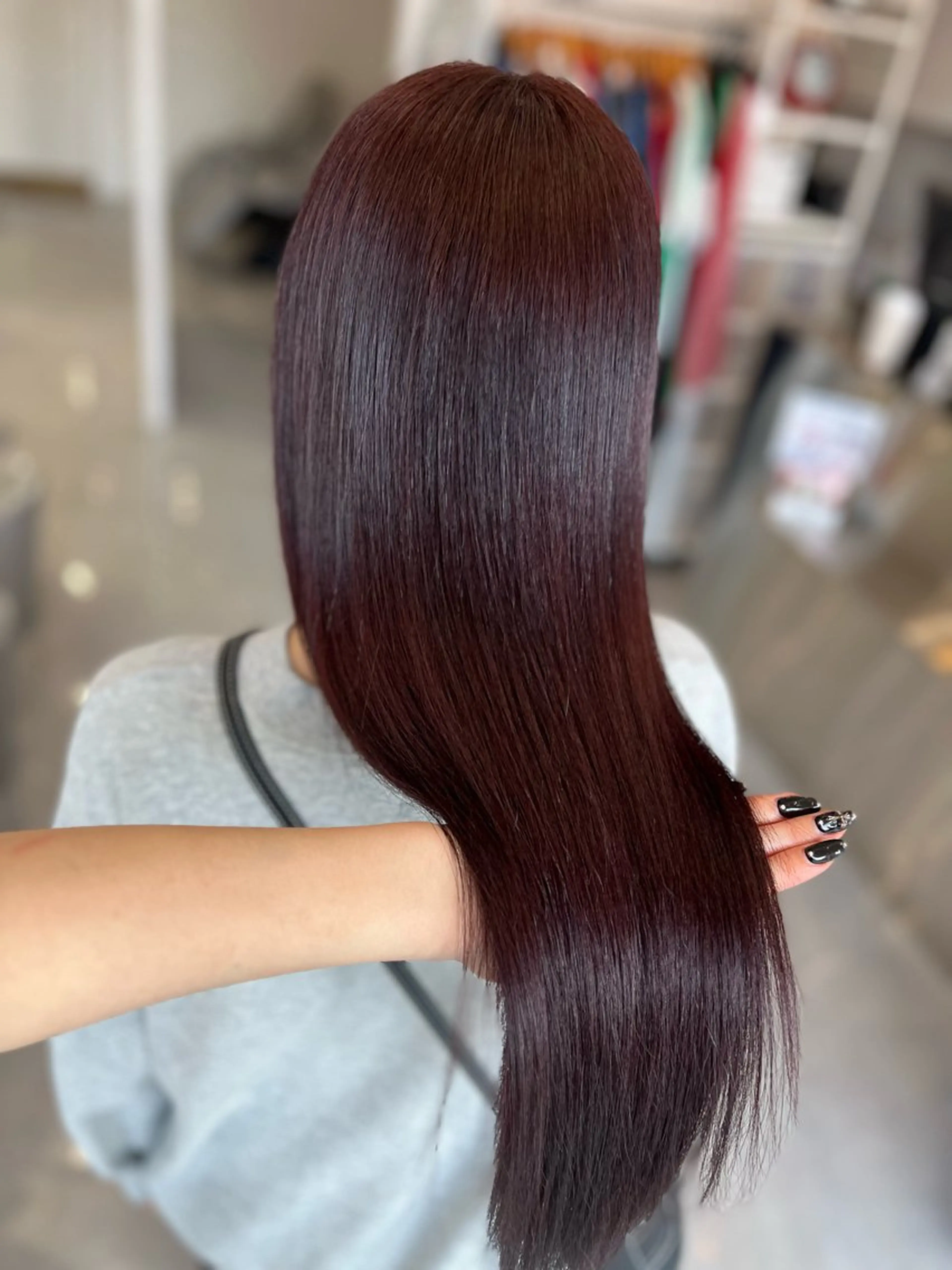 ロング カラー カット ヘアカラー TaNa. 笑南(えみな)のヘアスタイル