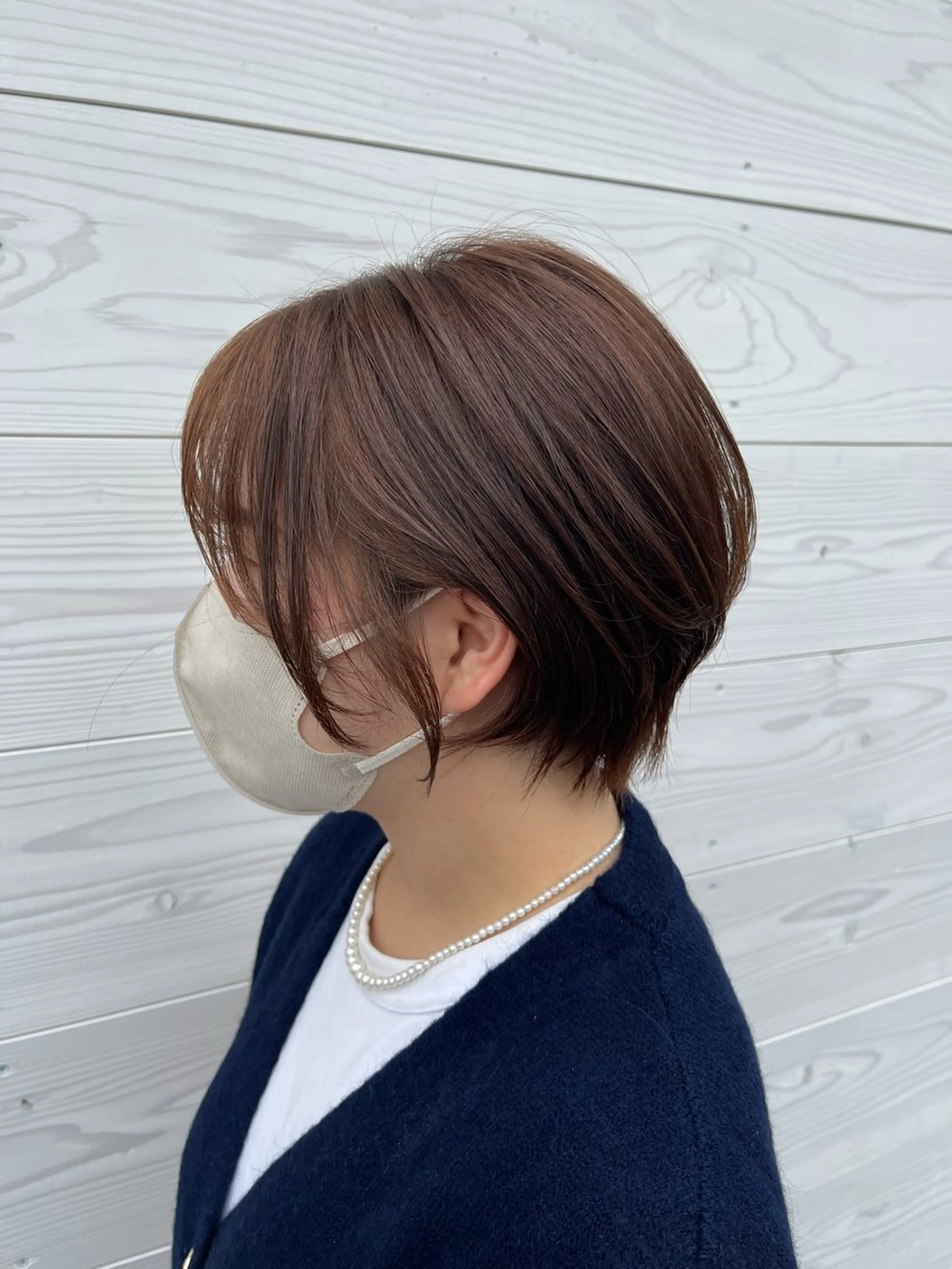 ショート 丸みショート ショートヘア 磧本 祐里恵のヘアスタイル