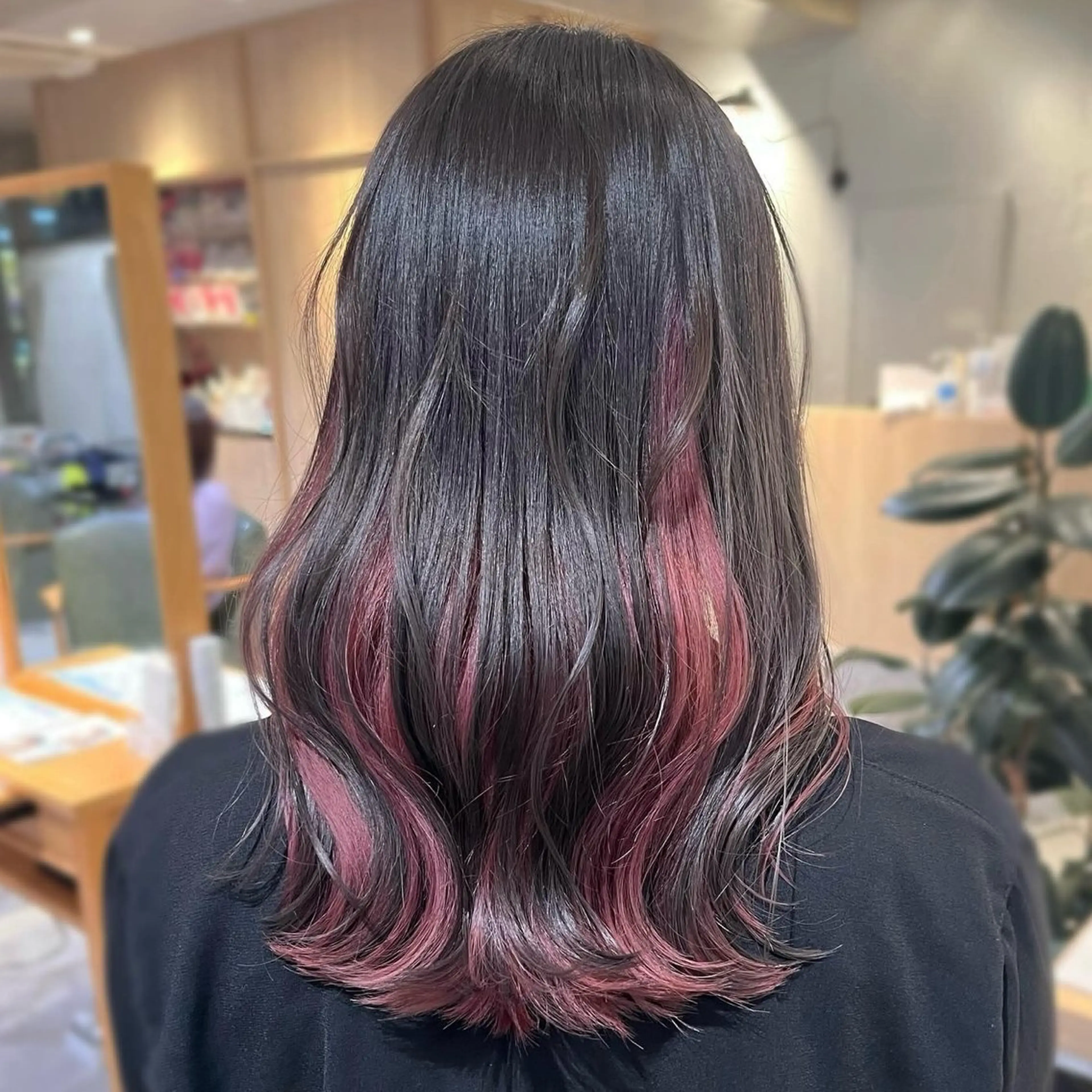 ミディアム カラー ヘアセット ｵﾀｸ美容師🛍/ 酸性ストレート/艶髪のヘアスタイル