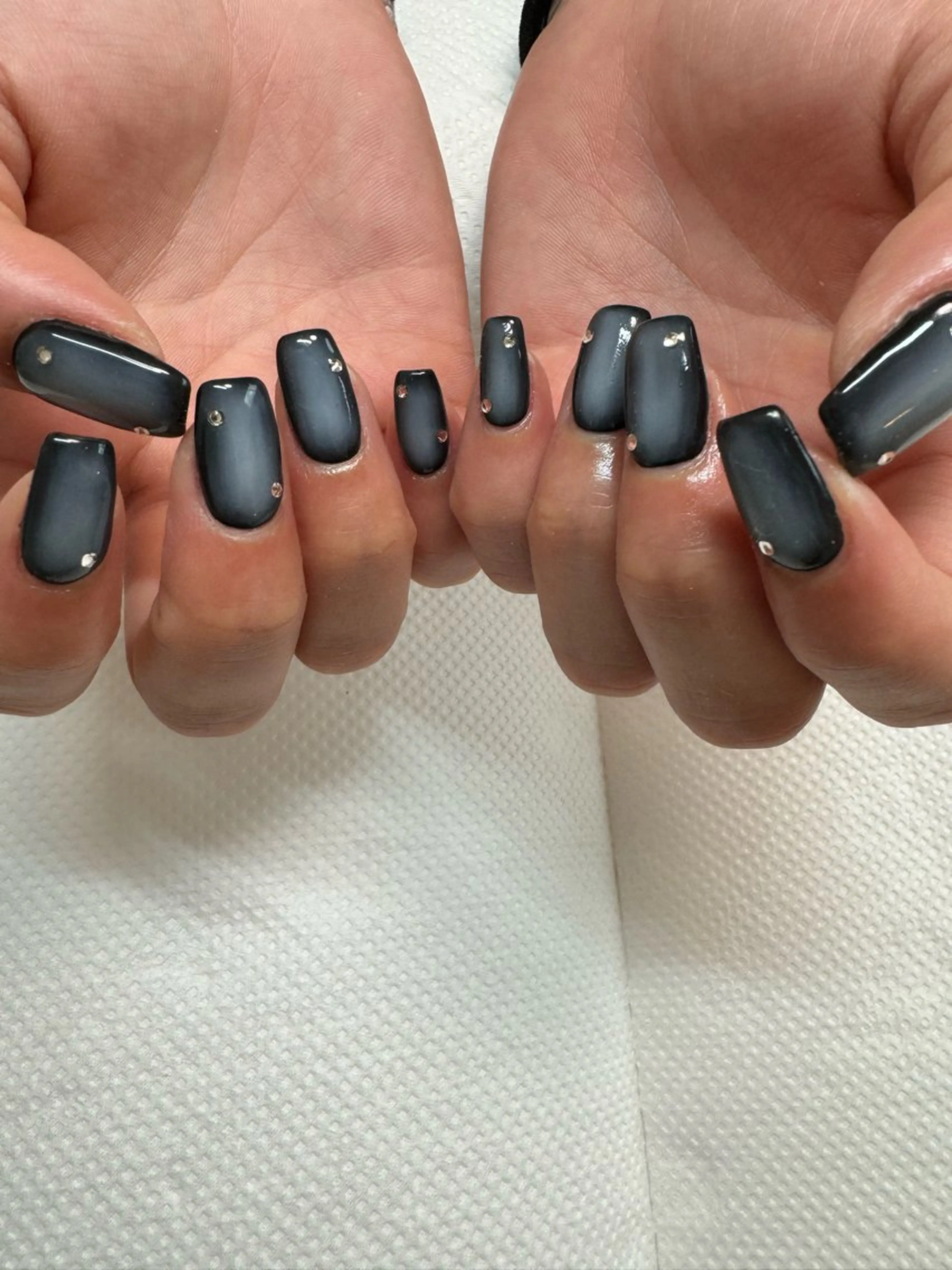 ネイル アートネイル フレンチネイル 韓国ネイル マグネットネイル 持ち込み MH_ Nailのネイルデザイン