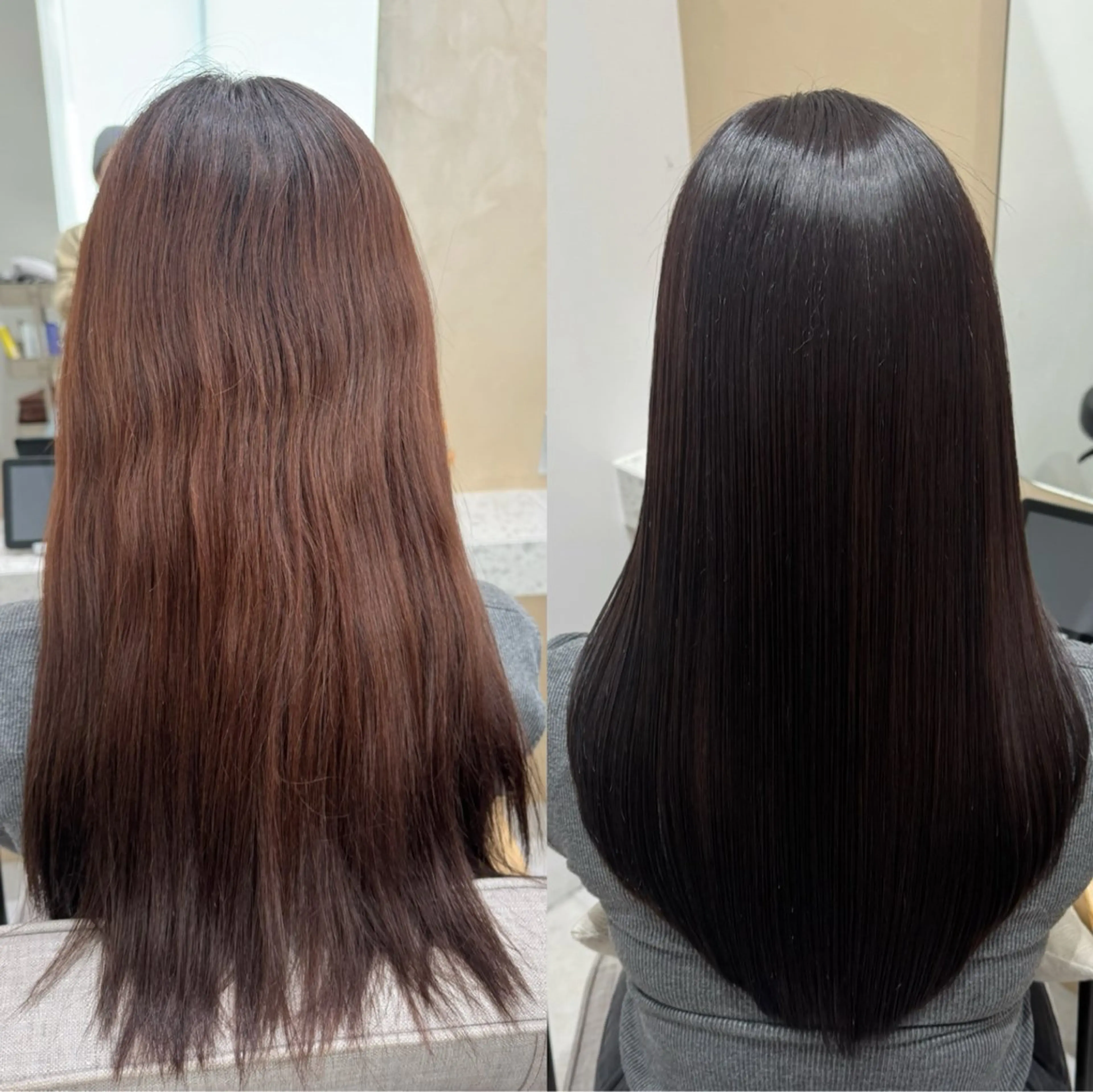 ロング カット 縮毛矯正 トリートメント 🌜美髪矯正/艶髪 /ボブ/こころ🌛のヘアスタイル