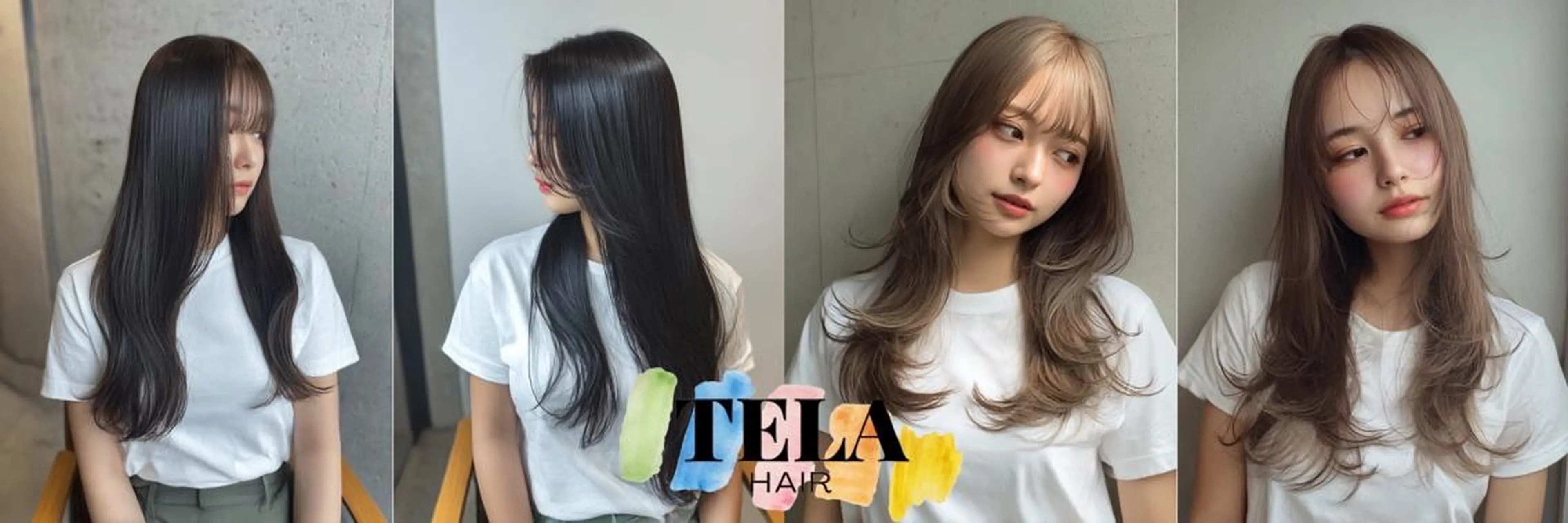 ミディアム カット ヘアカラー トリートメント TELAHAIR 髪質改善特化型サロンのヘアスタイル