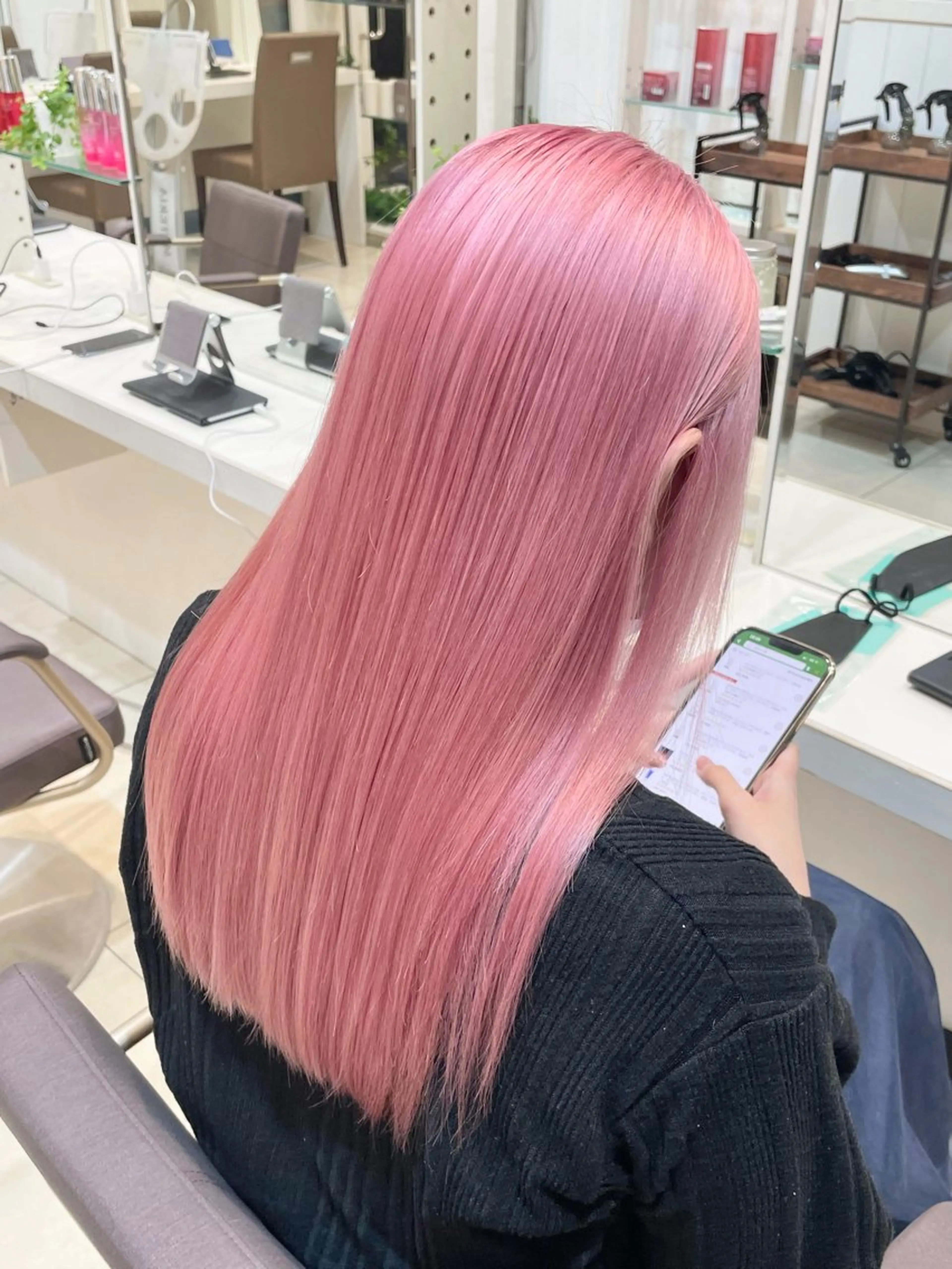 ロング カラー ピンクカラー カット ヘアカラー トリートメント 《ブリーチ/赤み消し /髪質改善》若松良樹のヘアスタイル