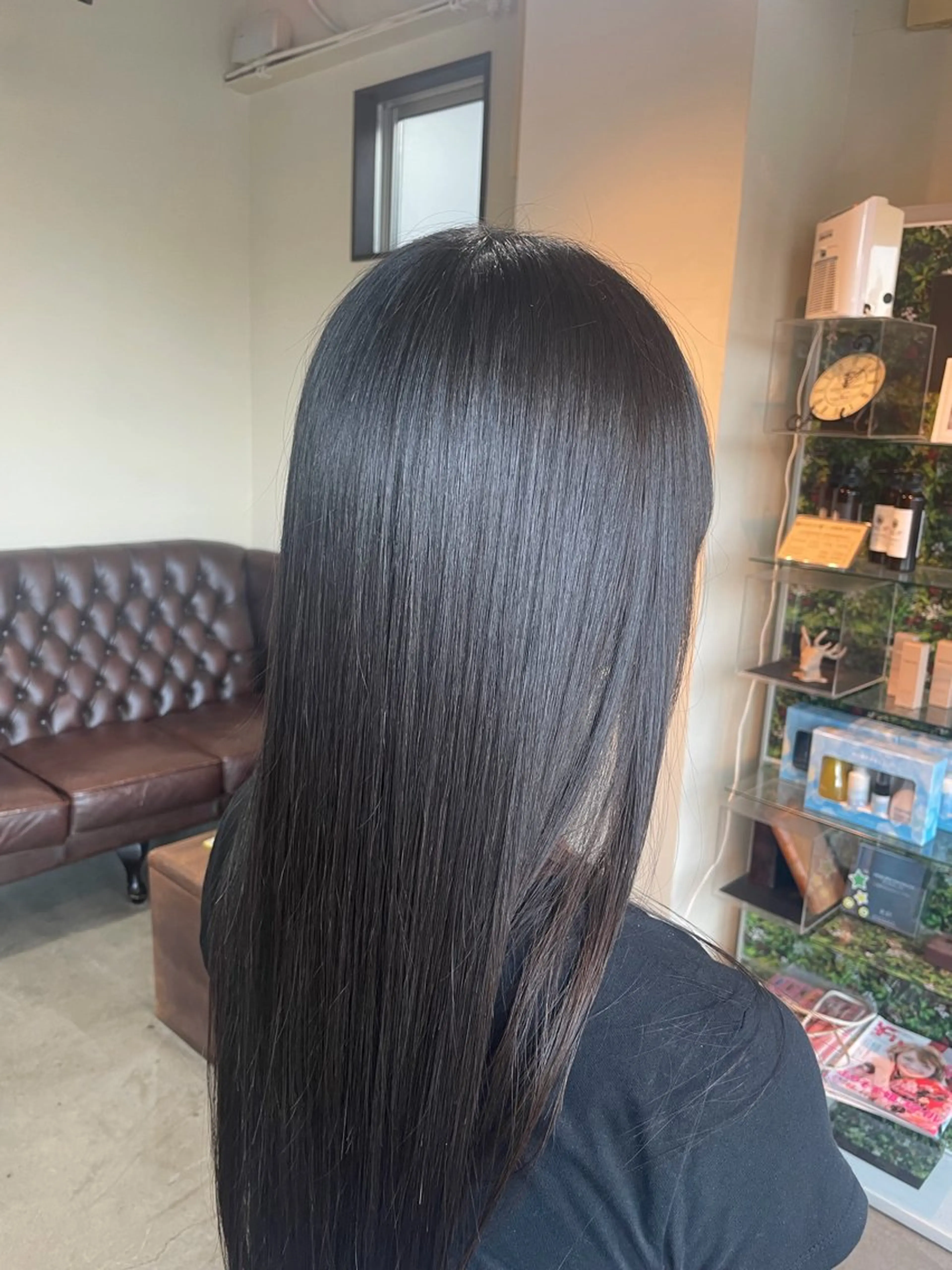 ロング 縮毛矯正 縮毛矯正 おがわ りくのヘアスタイル