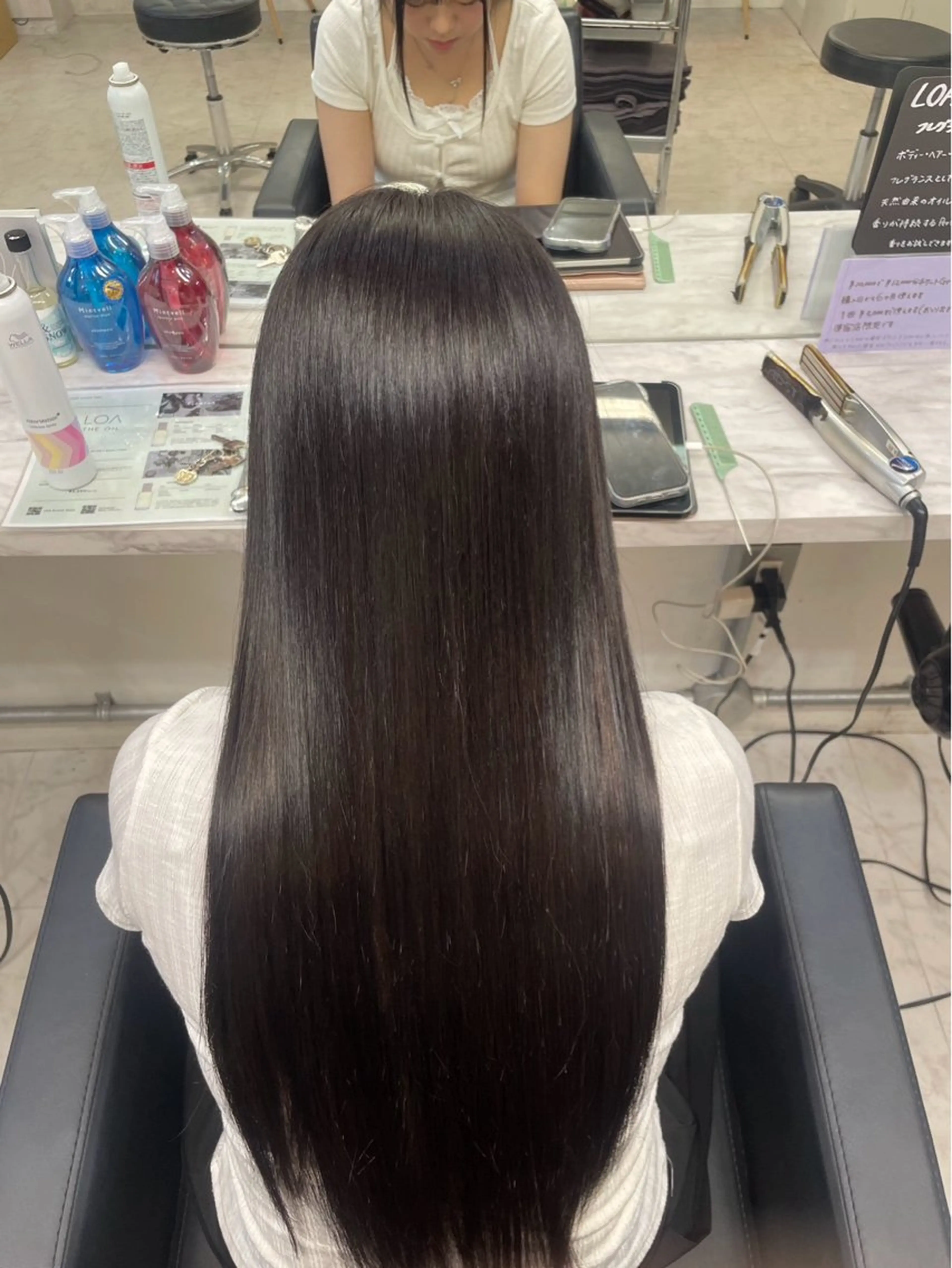 ロング カラー 髪質改善 艶髪カラー エクステ かいり✂️のヘアスタイル