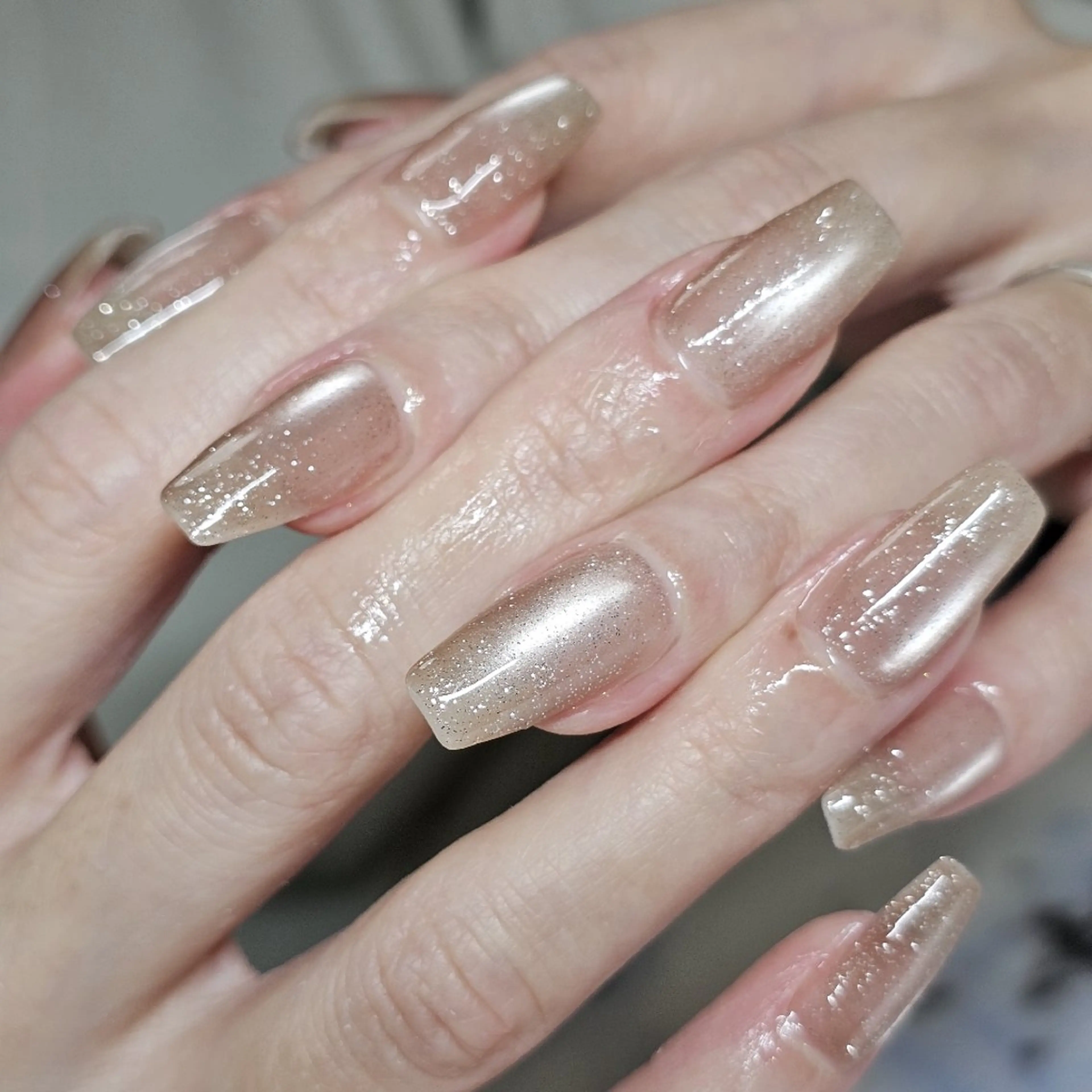 ネイル ラメ(グリッター) マグネットネイル ハンドネイル ★Blanche ☆neige★のネイルデザイン