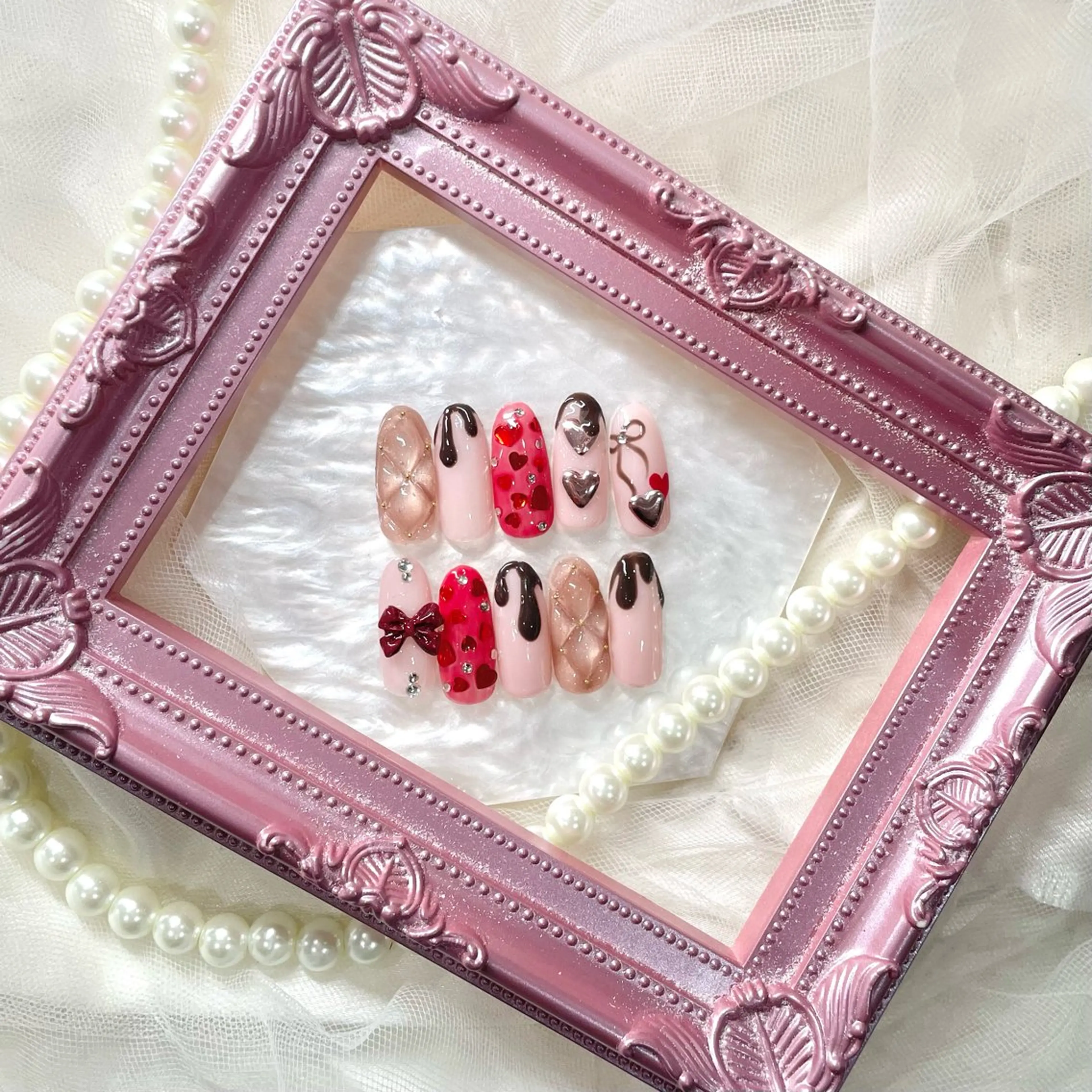ネイル バレンタイン ジョアアンジェ京橋店 MARINA🤍のネイルデザイン