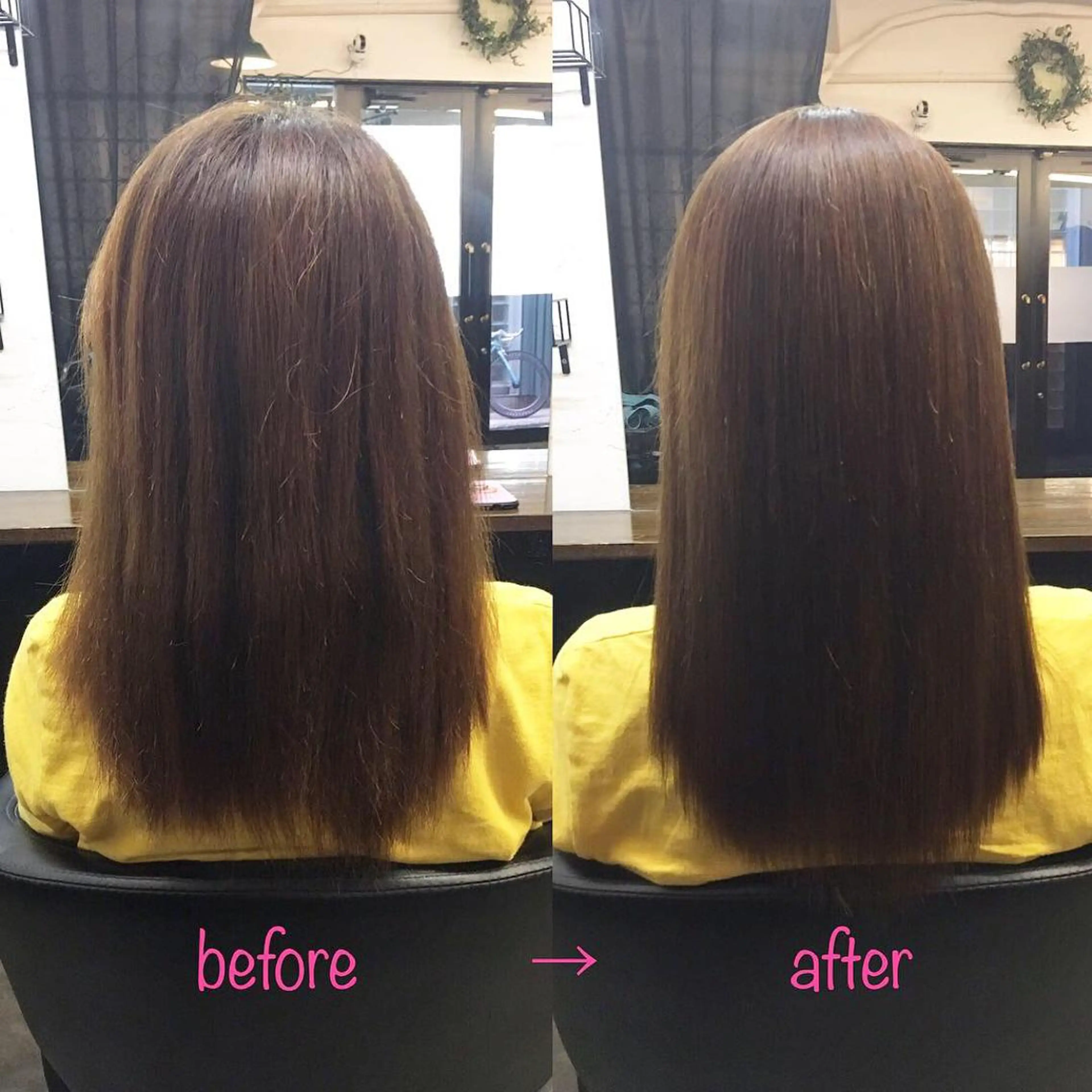 セミロング 縮毛矯正&髪質改善 MAILHAIRのヘアスタイル