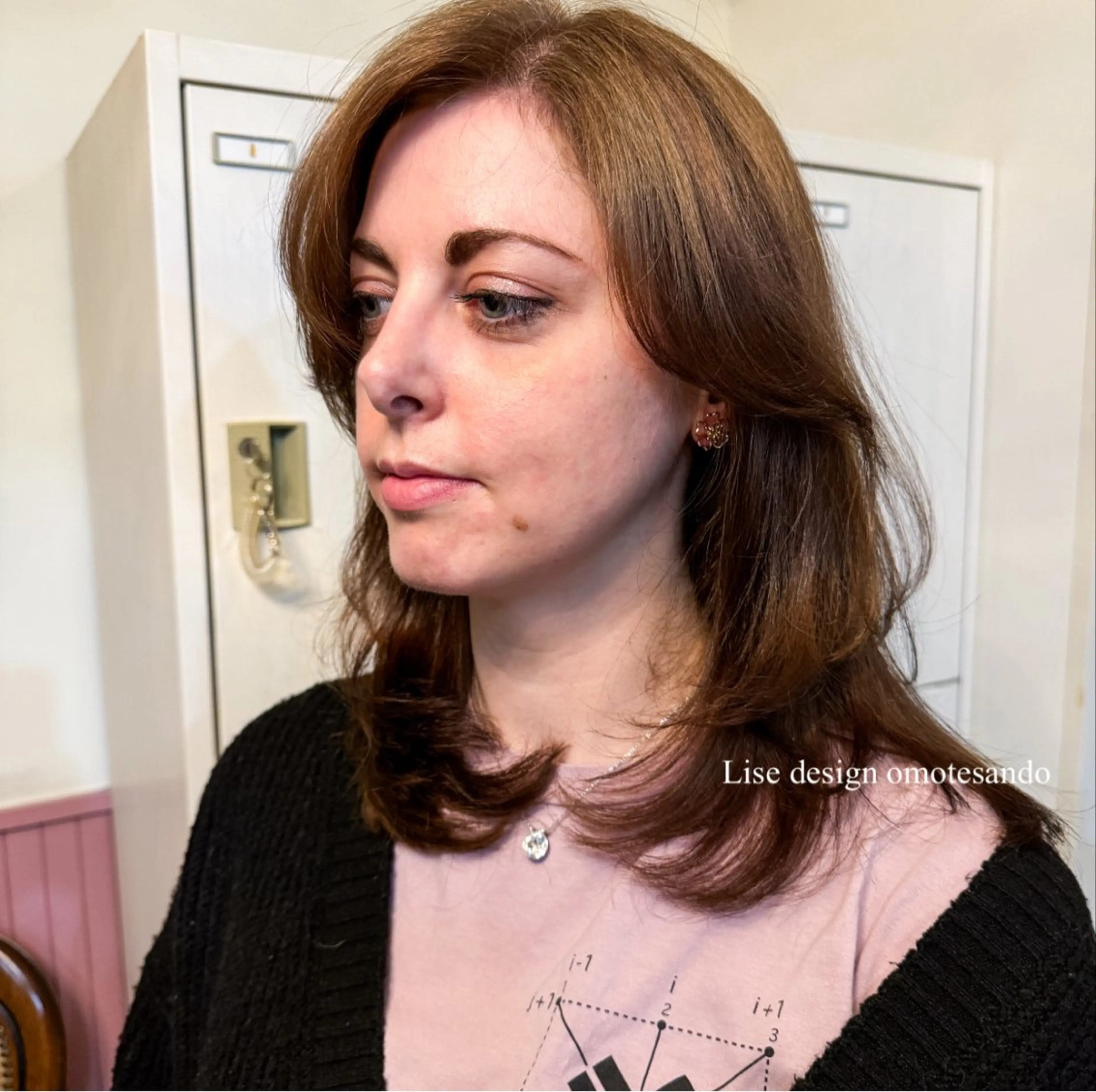 セミロング カラー ヘアアレンジ メンズ 表参道Lise おおいしおりのヘアスタイル