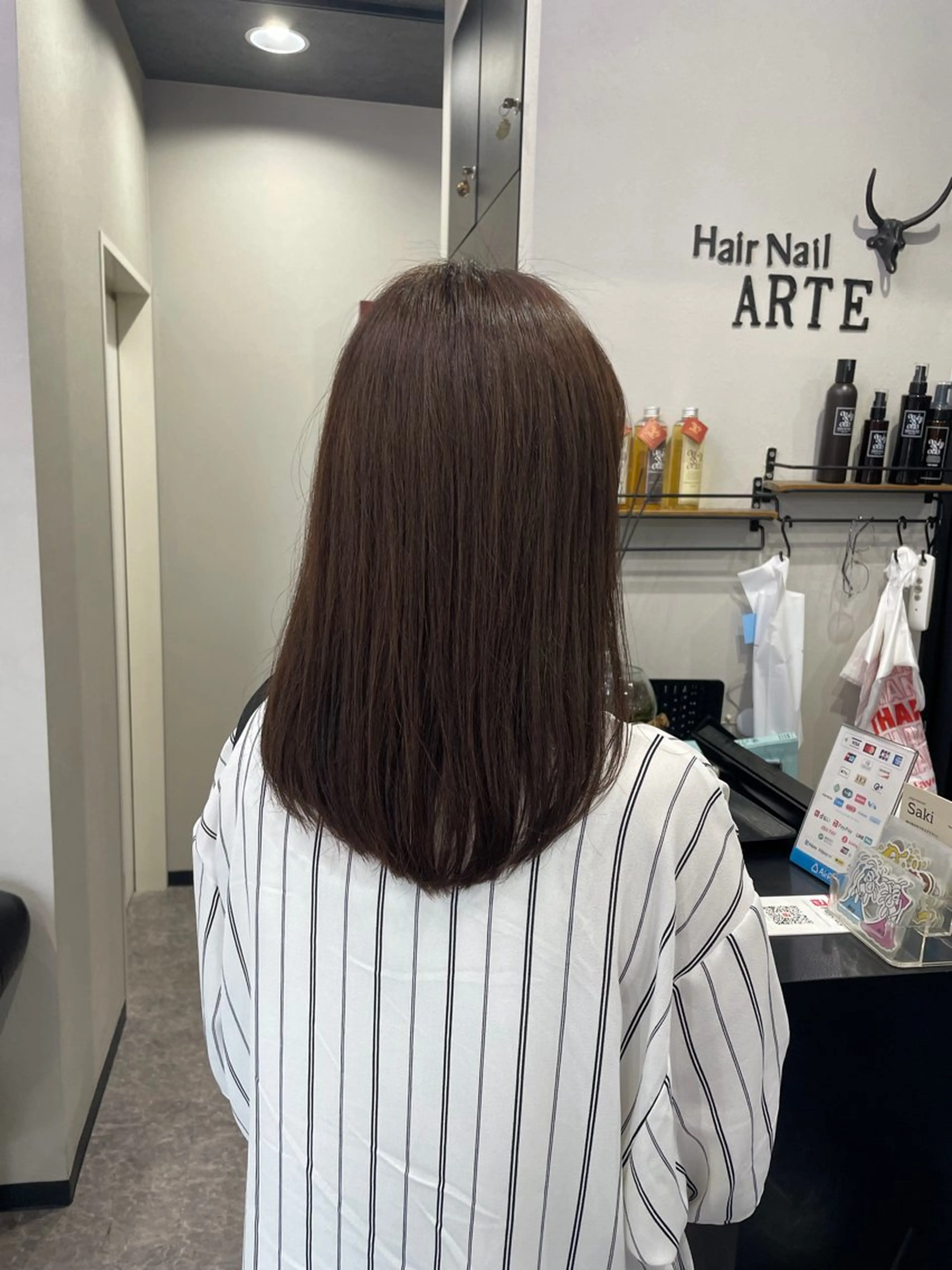 ロング カット 友滝 真菜美のヘアスタイル