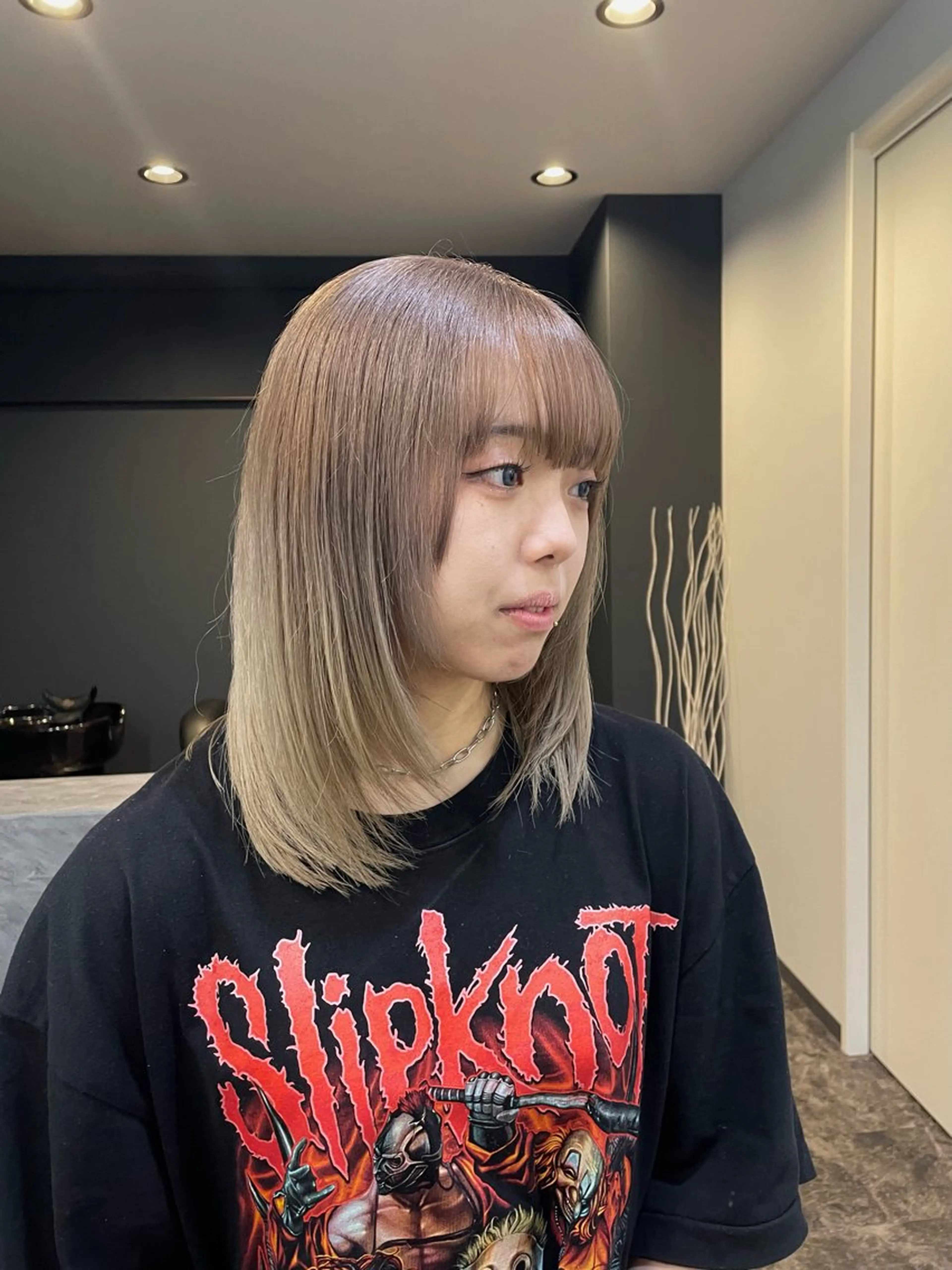 ミディアム カラー バレイヤージュ ダブルカラー レイヤーカット men'scut募集 /艶カラー/上杉健太のヘアスタイル