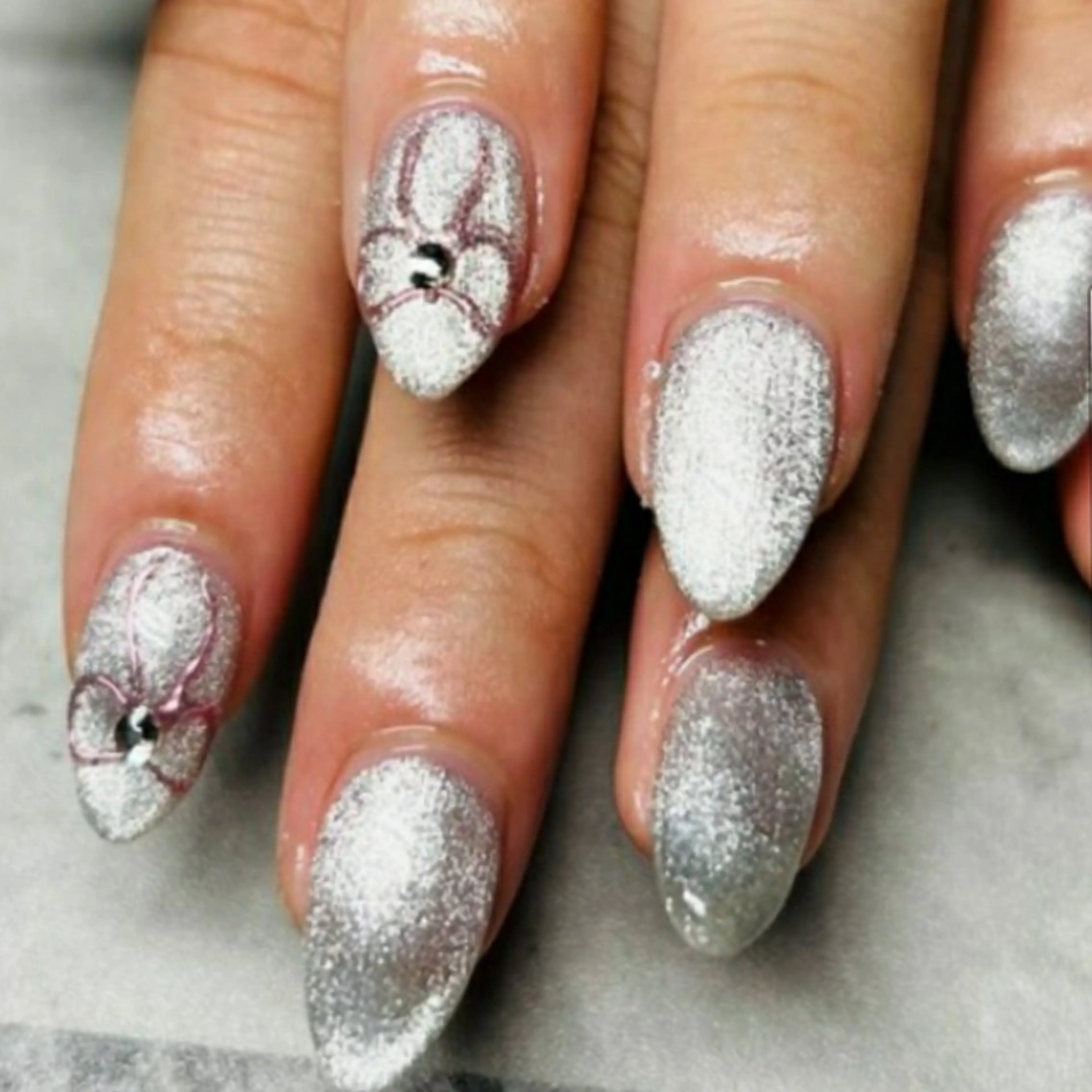 ネイル アートネイル 韓国ネイル マグネットネイル ミラーネイル 持ち込み ハンドネイル JULIE NAILのネイルデザイン