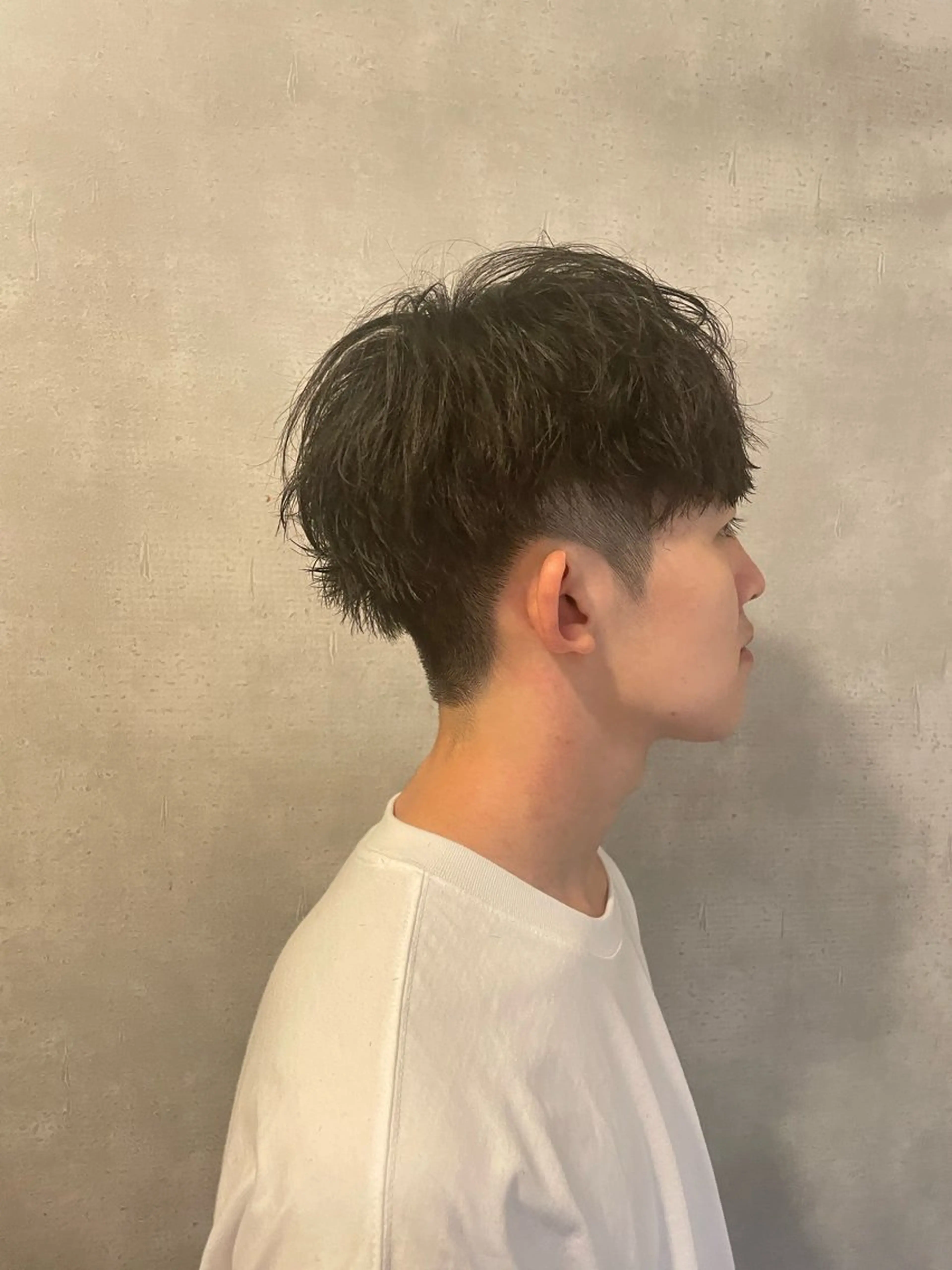 メンズ センターパート マッシュ メンズパーマ メンズツイストパーマ ツーブロック カット ヘアセット 心斎橋/メンズ /ルレイル/地形真希のヘアスタイル