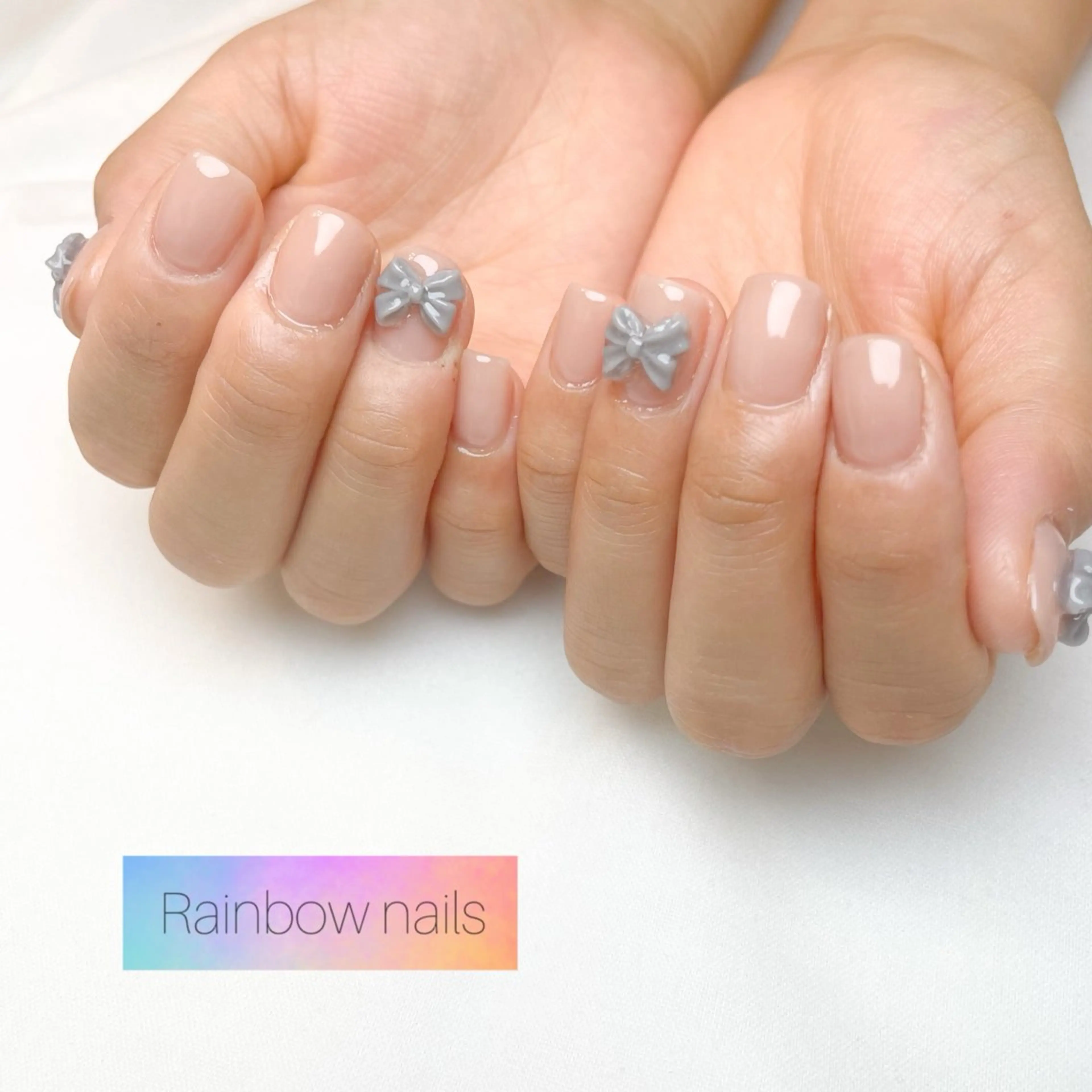 ネイル Rainbow nailsくろちゃんのネイルデザイン