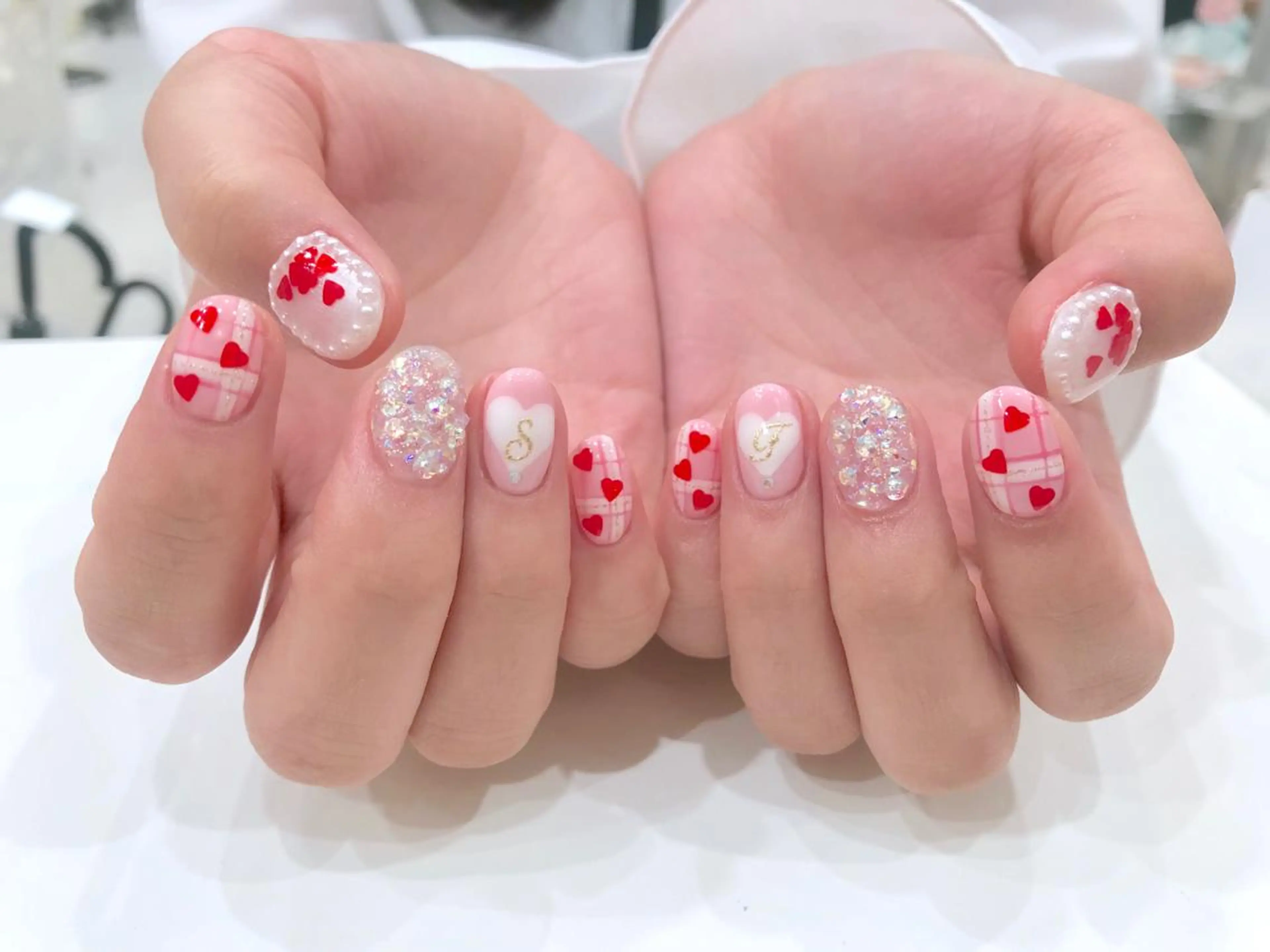 ネイル ハート Ash関内ネイリスト 荒木のネイルデザイン