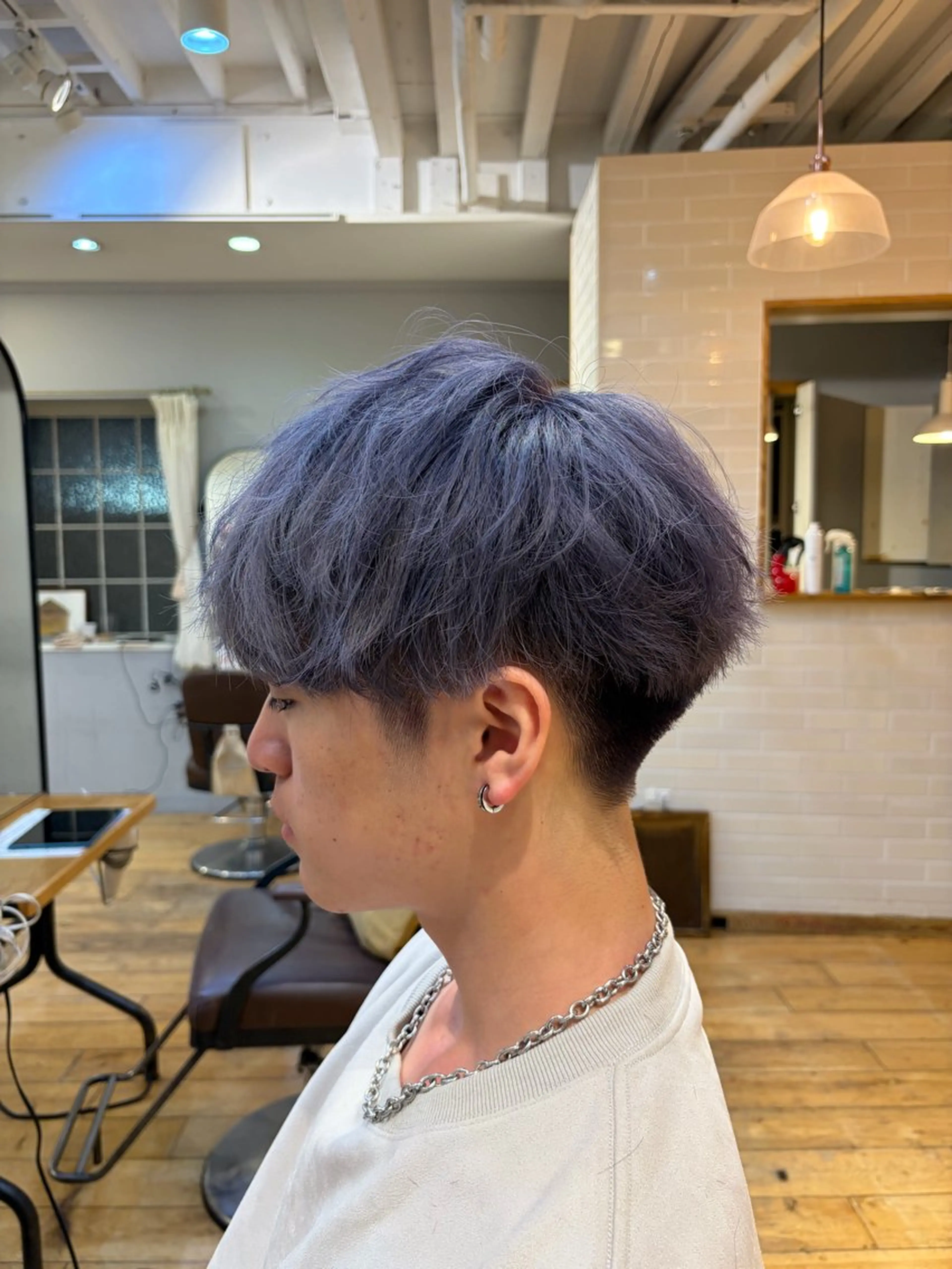 メンズ カット ヘアカラー トリートメント くびれショート/ メンズパーマ/健太郎のヘアスタイル