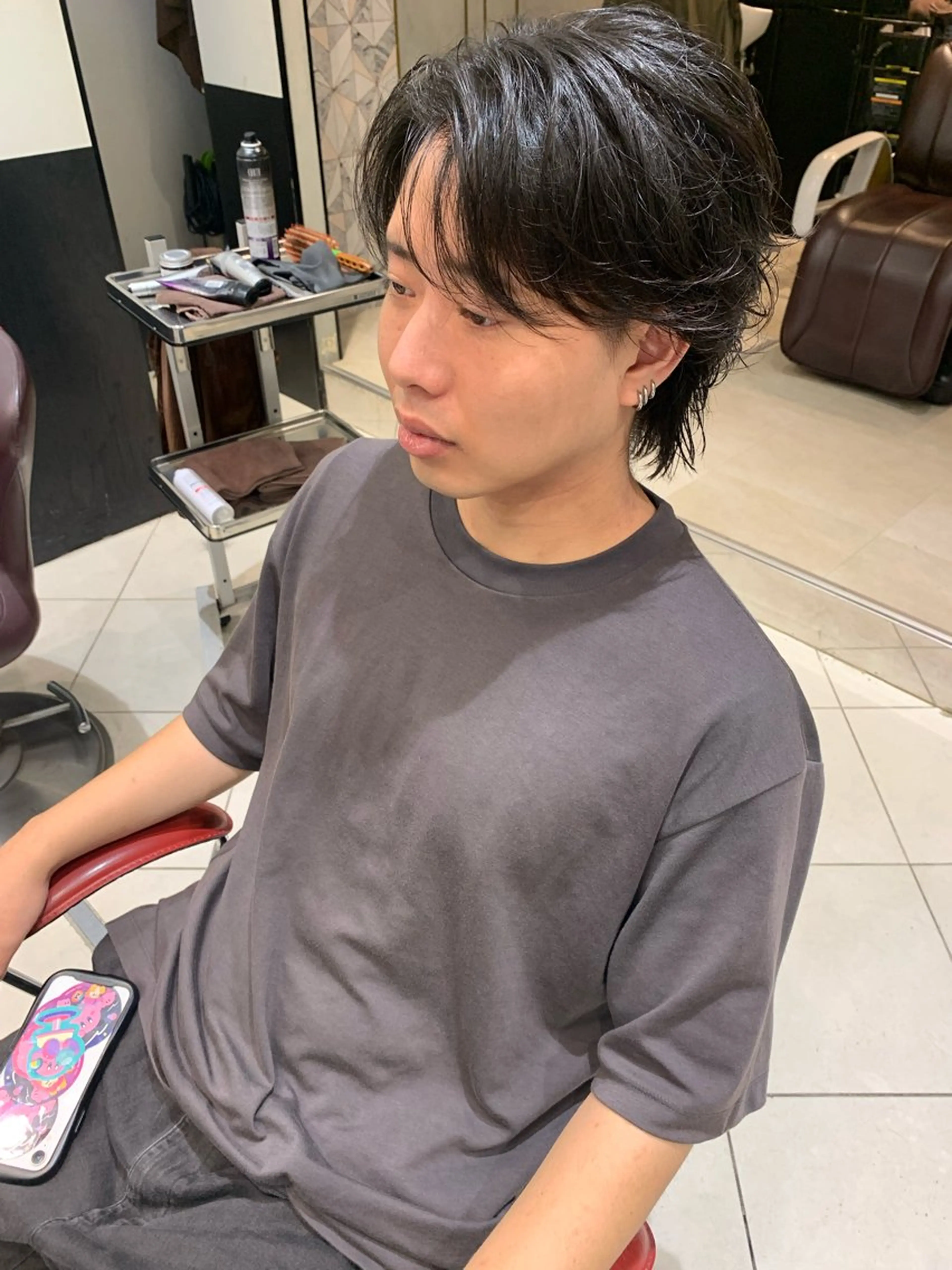 メンズ カット パーマ トリートメント ヘアセット ✨上村 潤平✨メンズヘア✨のヘアスタイル