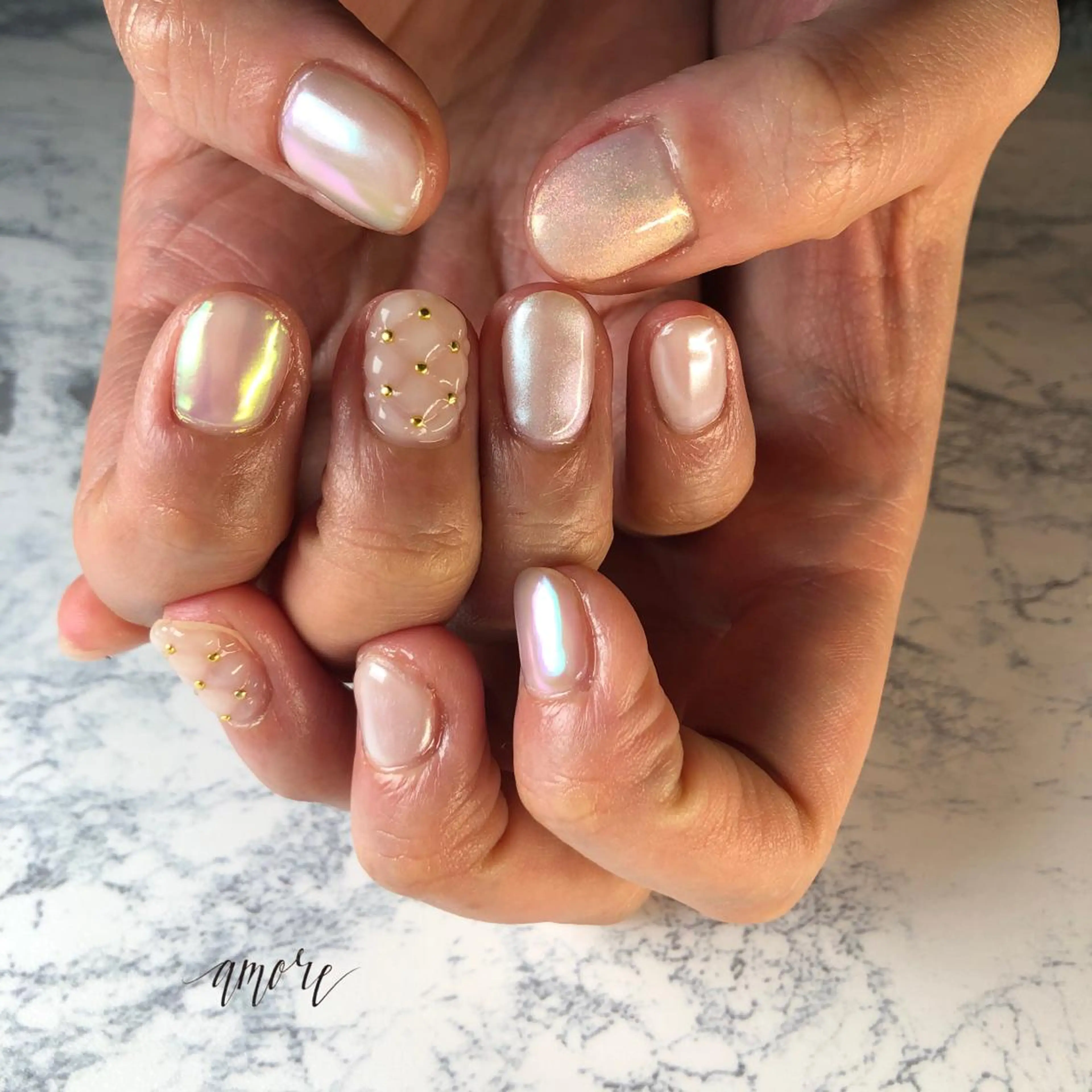 ネイル ジェルネイル 氷ネイル・うるうるネイル マグネットネイル ミラーネイル ニュアンスネイル You kyehwaのネイルデザイン