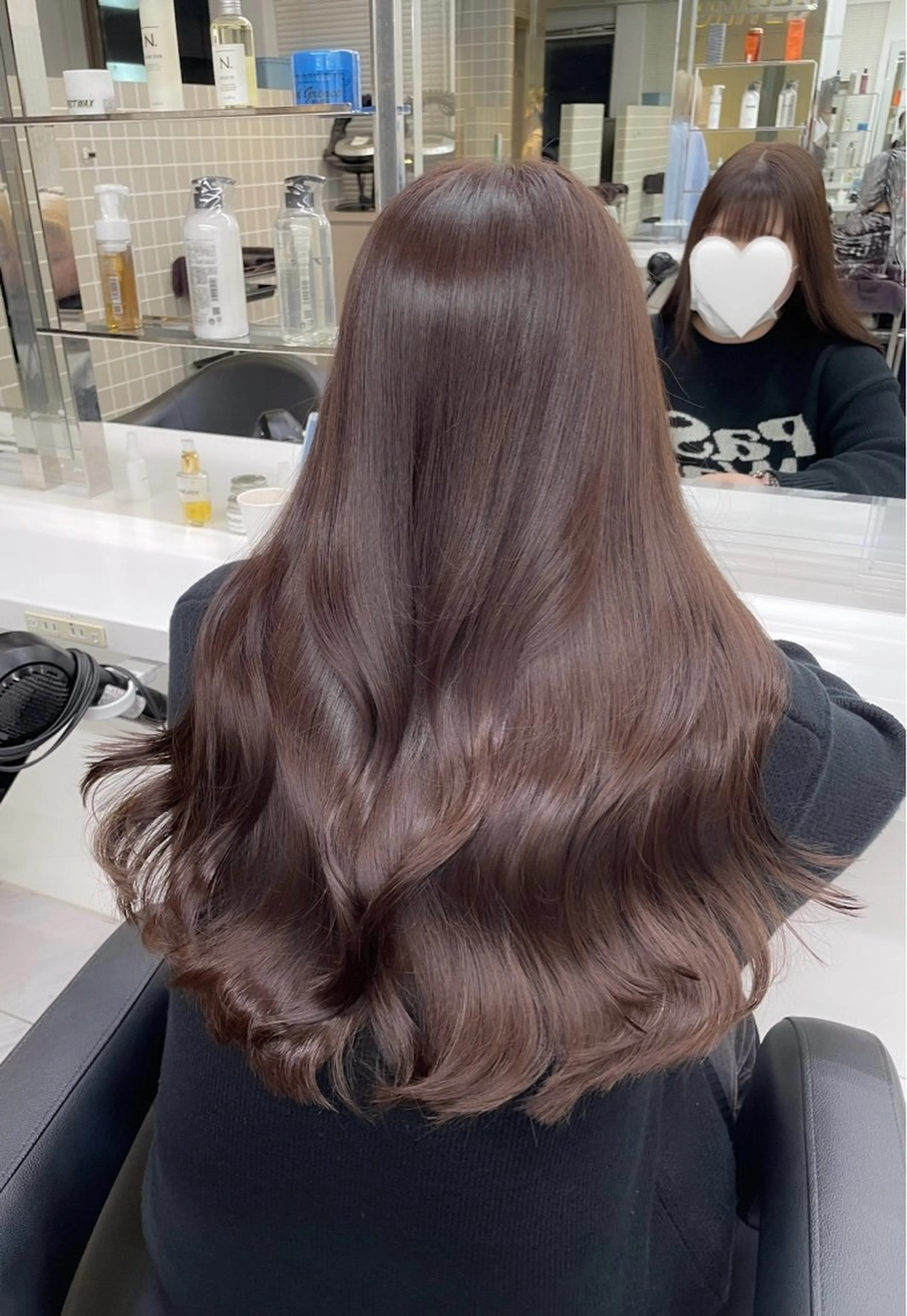 ロング ヘアカラー トリートメント 🤍透明感/韓国風/ レイヤー/優大🤍のヘアスタイル