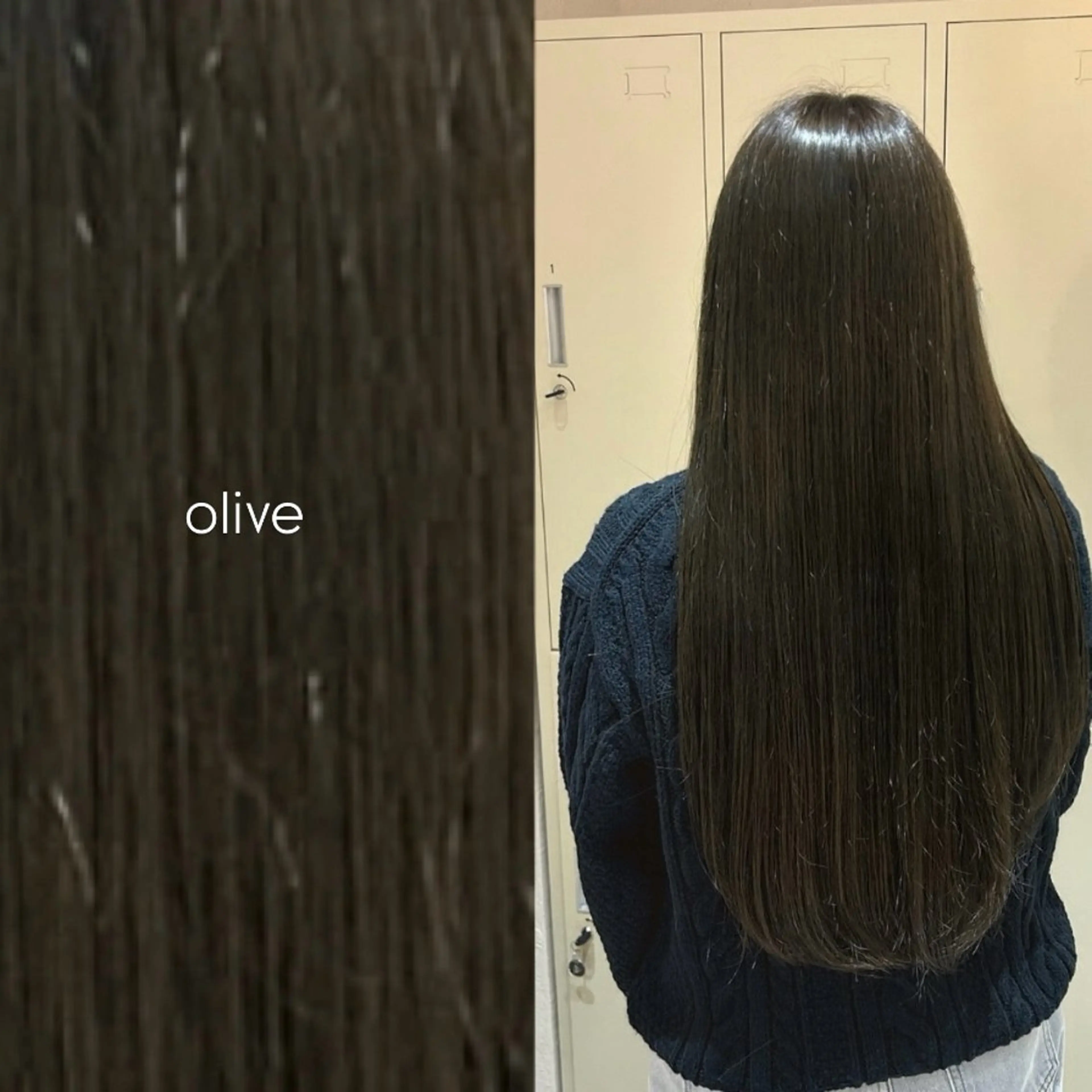 ロング カラー オリーブカラー ヘアカラー lapis / soraのヘアスタイル