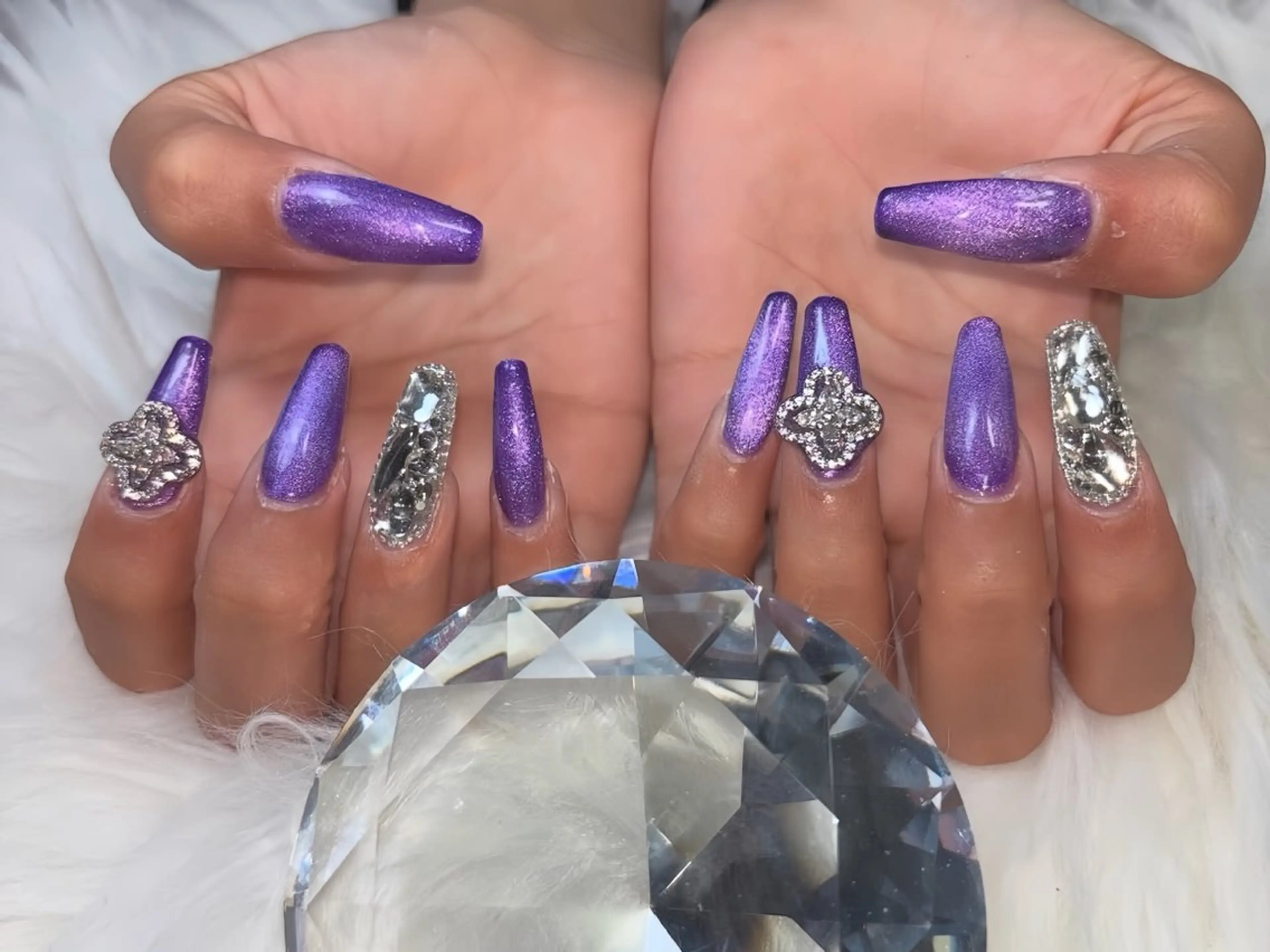 ネイル アートネイル 長さ出し ガーリー 韓国ネイル 持ち込み Rin Nail 新大久保店のネイルデザイン