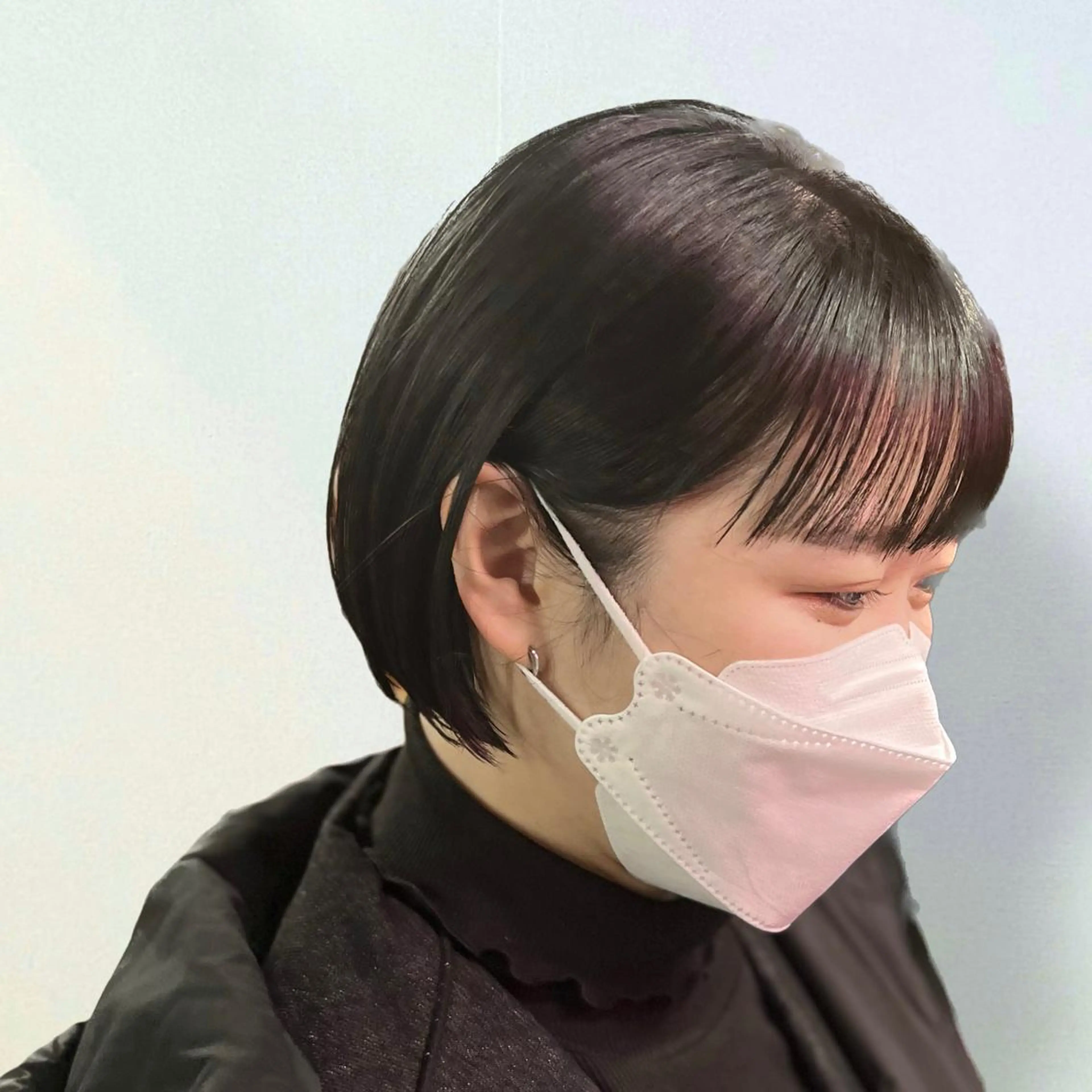 ショート カット ハッシュ・ウルフ🐺 小顔レイヤー松山直史のヘアスタイル