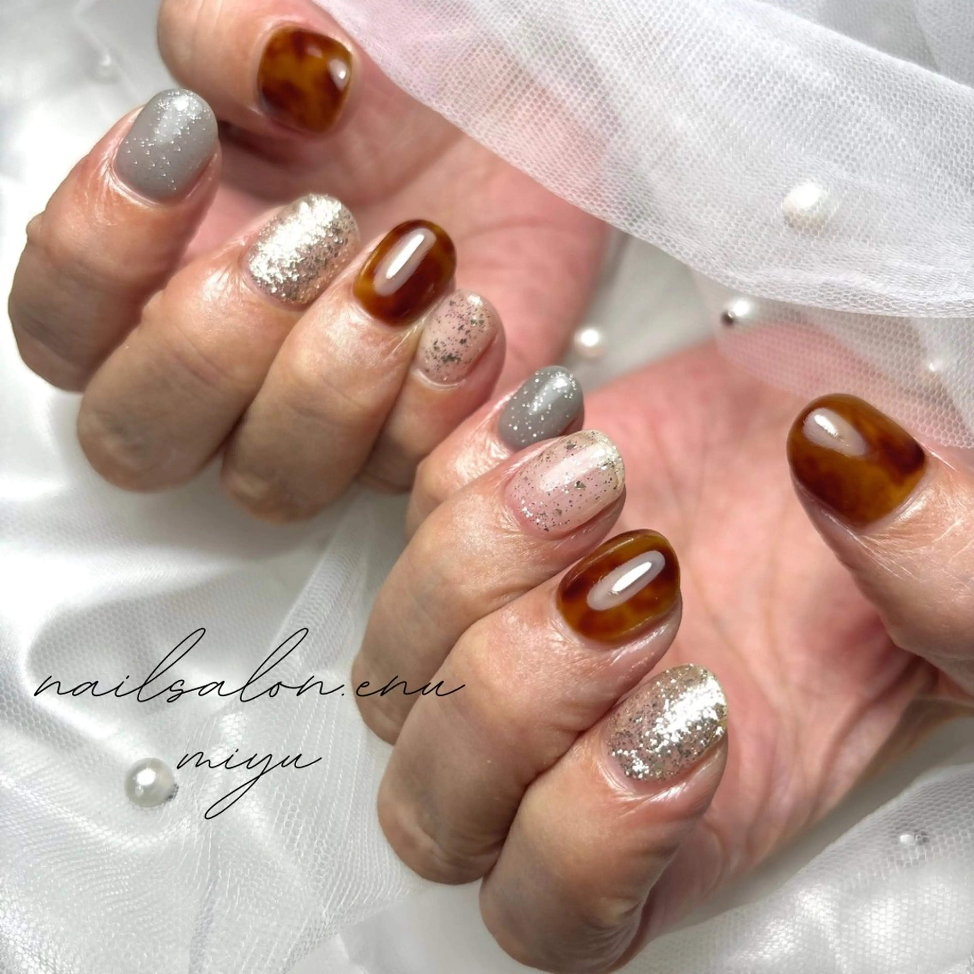 ネイル 持ち込み nailsalon enu.　miyuのネイルデザイン