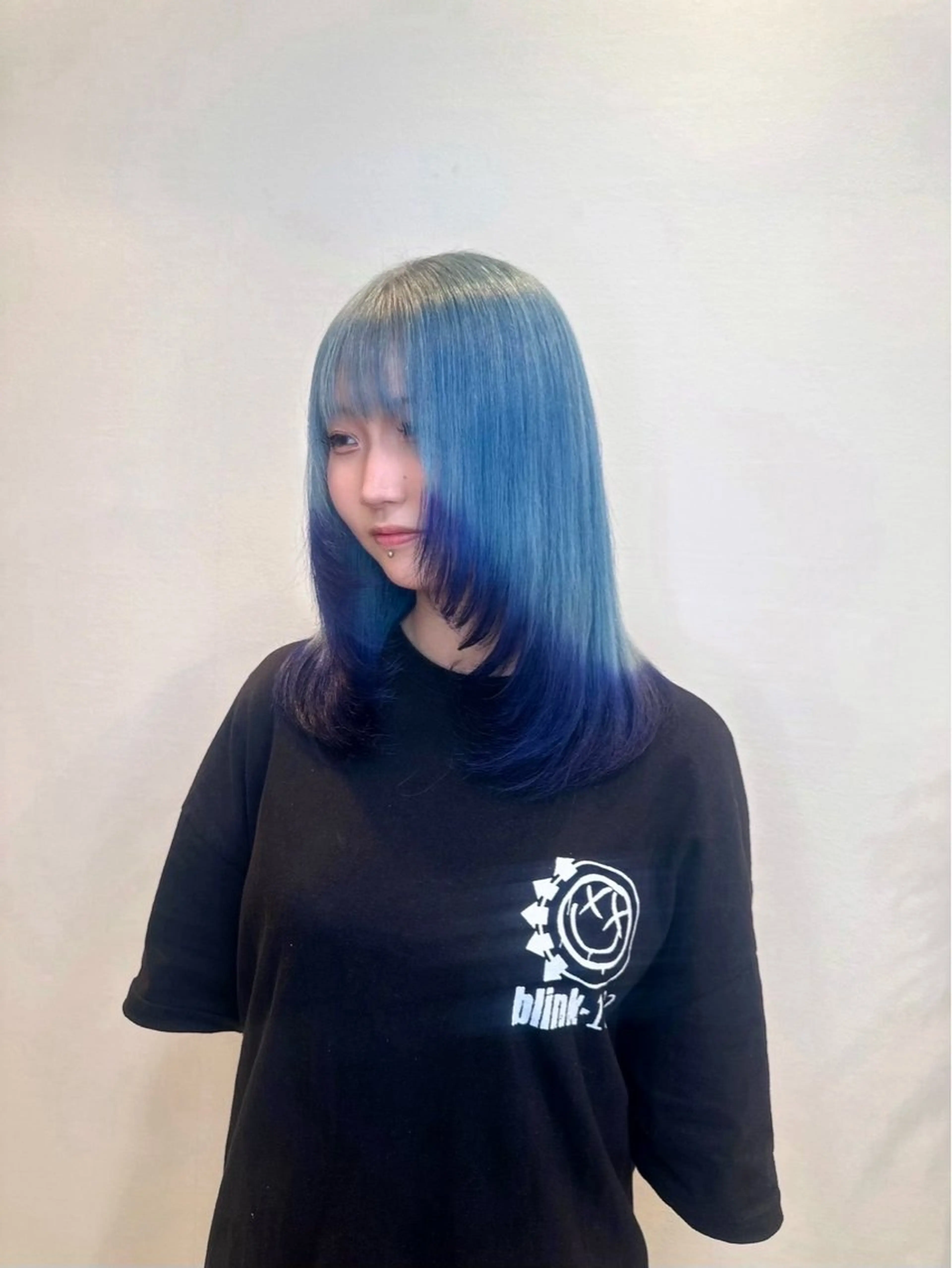 セミロング ANKH CROSS 🩵Himeka🩵のヘアスタイル