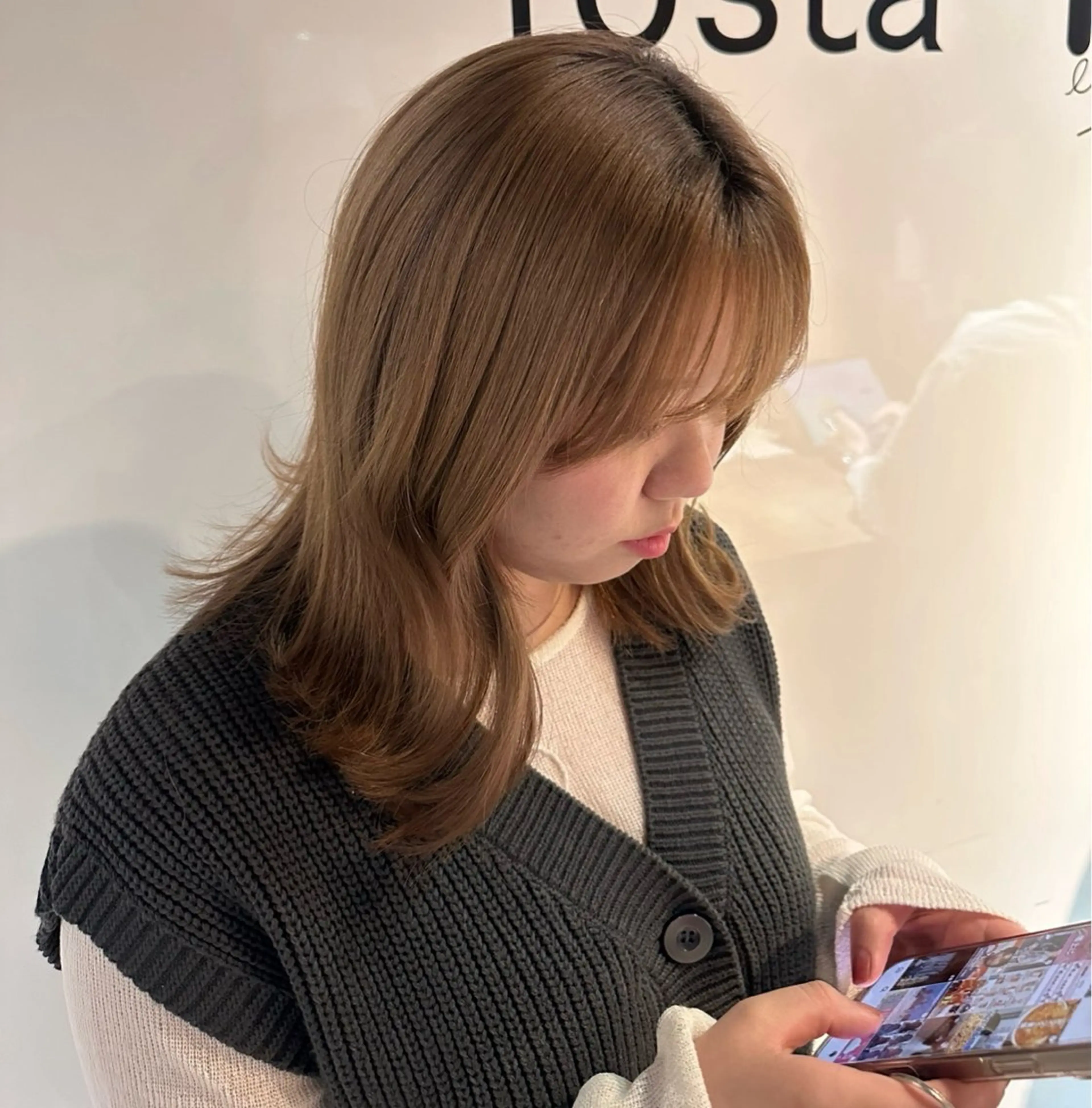 セミロング 兒玉 希乃花のヘアスタイル