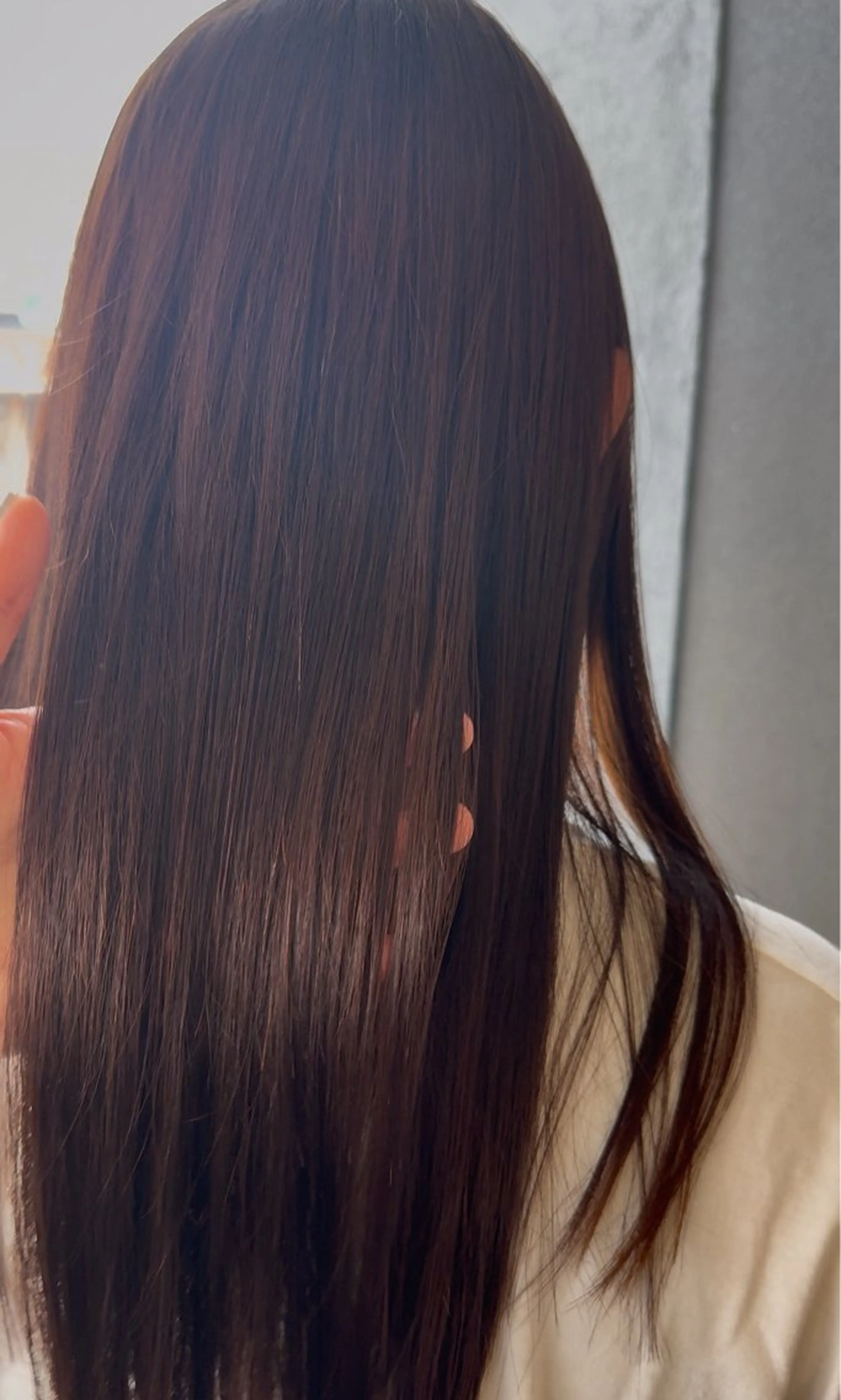 ロング カット ヘアカラー トリートメント 早﨑 映天のヘアスタイル