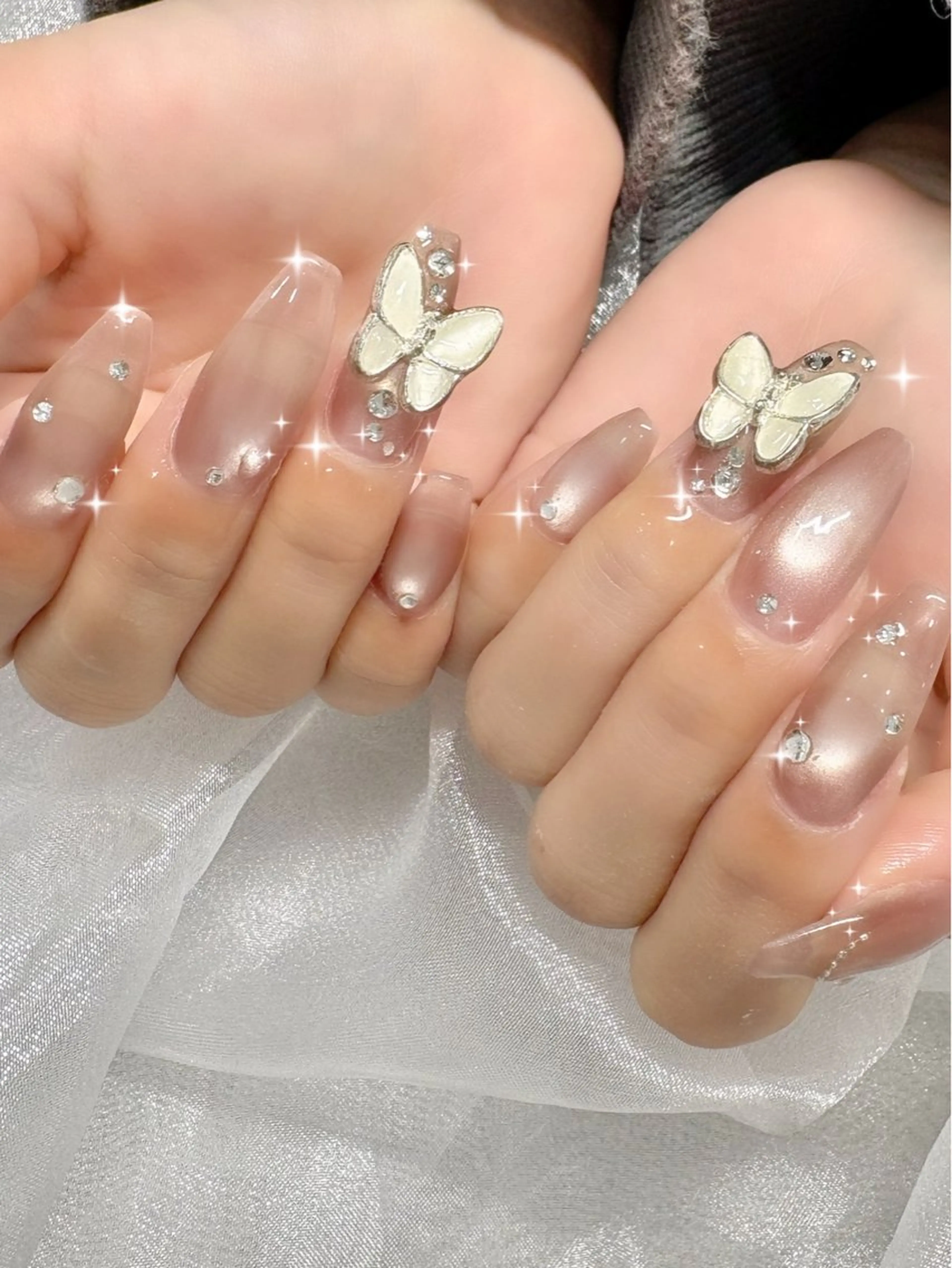 ネイル 艶/マグネット/網紅 /韓国/岩下りほのネイルデザイン