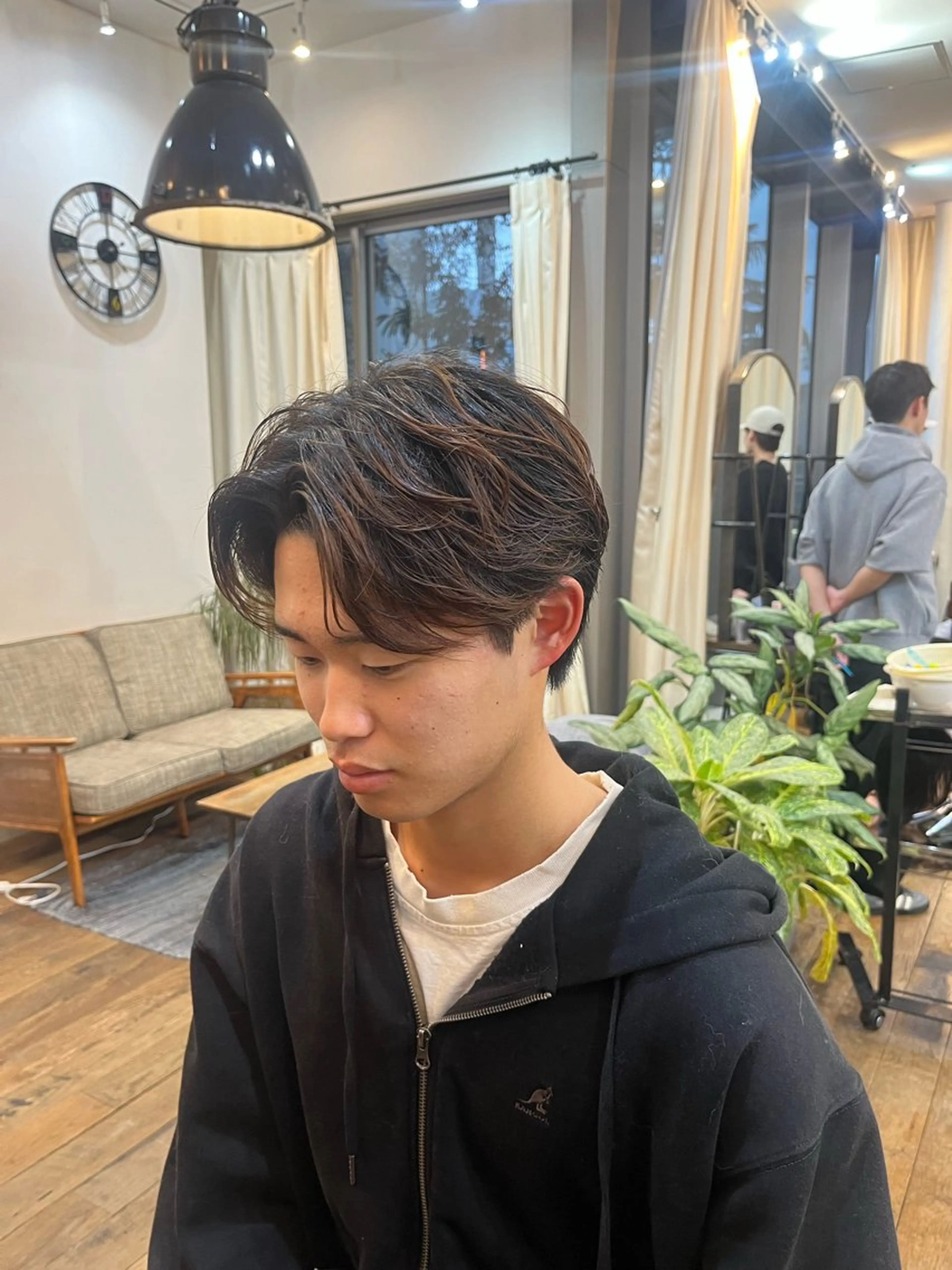 パーマ ニュアンスパーマ ブリーチカラー／ 銀座／秋葉香乃のヘアスタイル