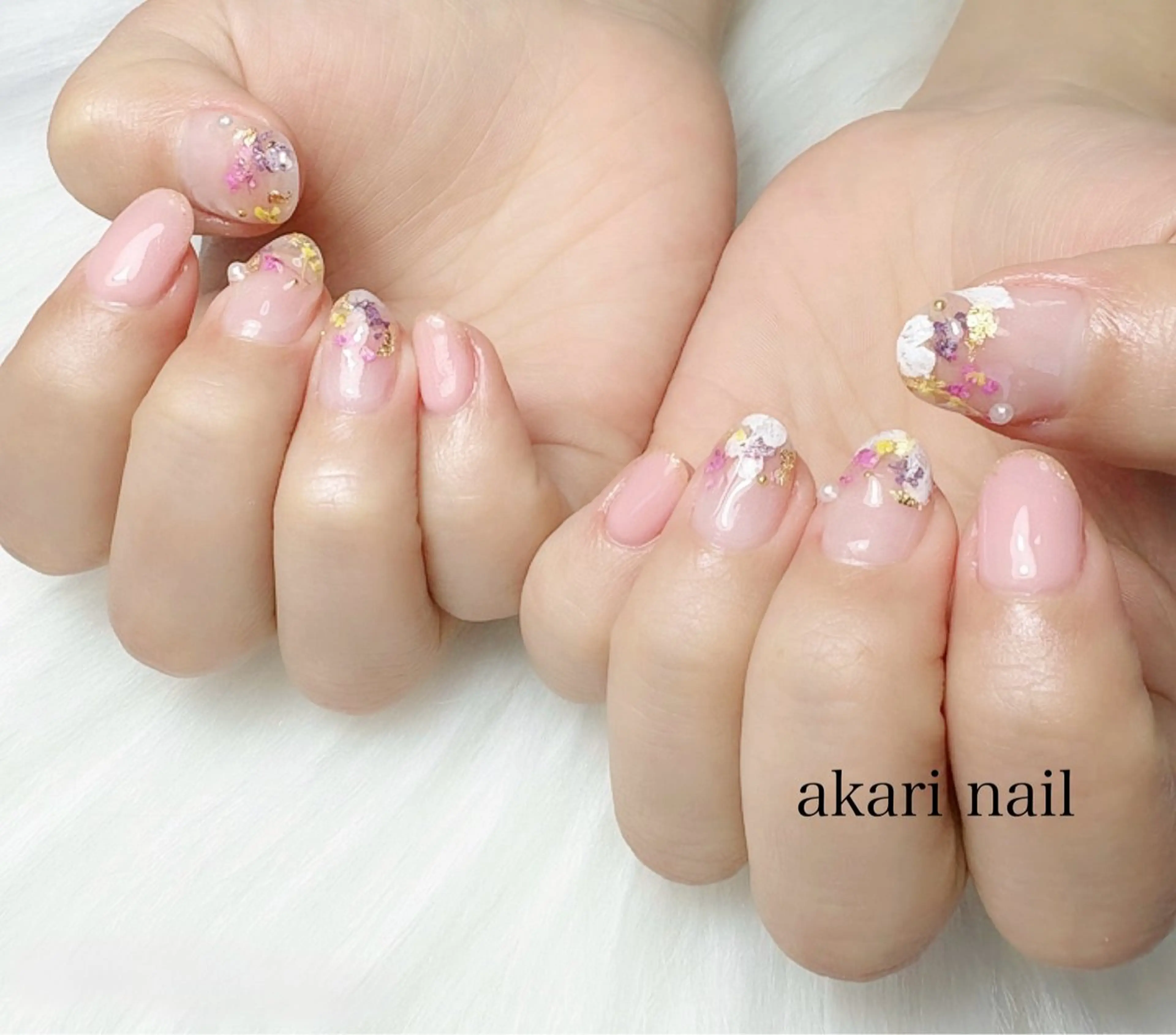 ネイル ハンドネイル フットネイル AKARI nail💅のネイルデザイン