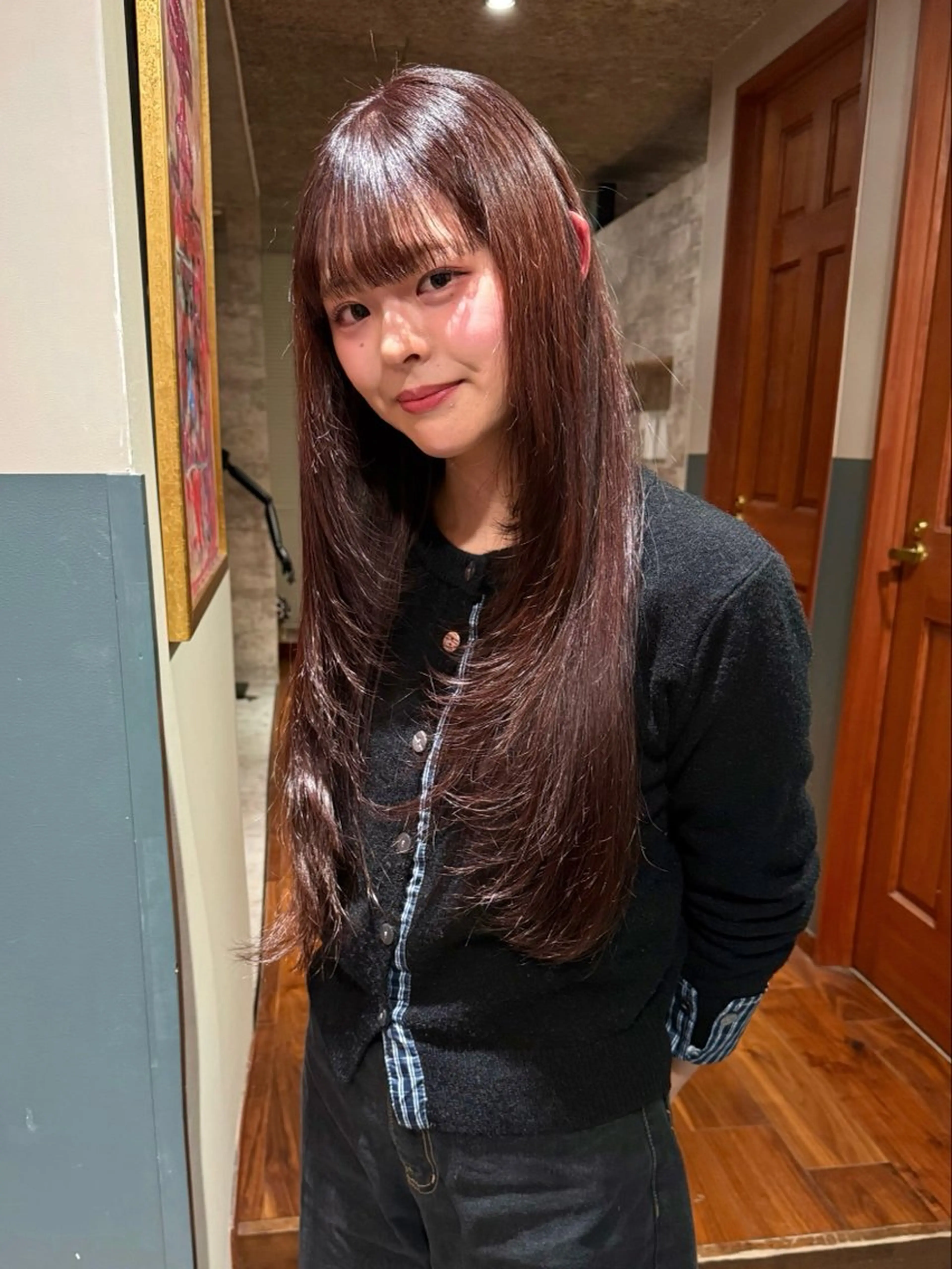 ロング カラー 似合わせカット カット ヘアカラー トリートメント mai / linoah˚✧のヘアスタイル