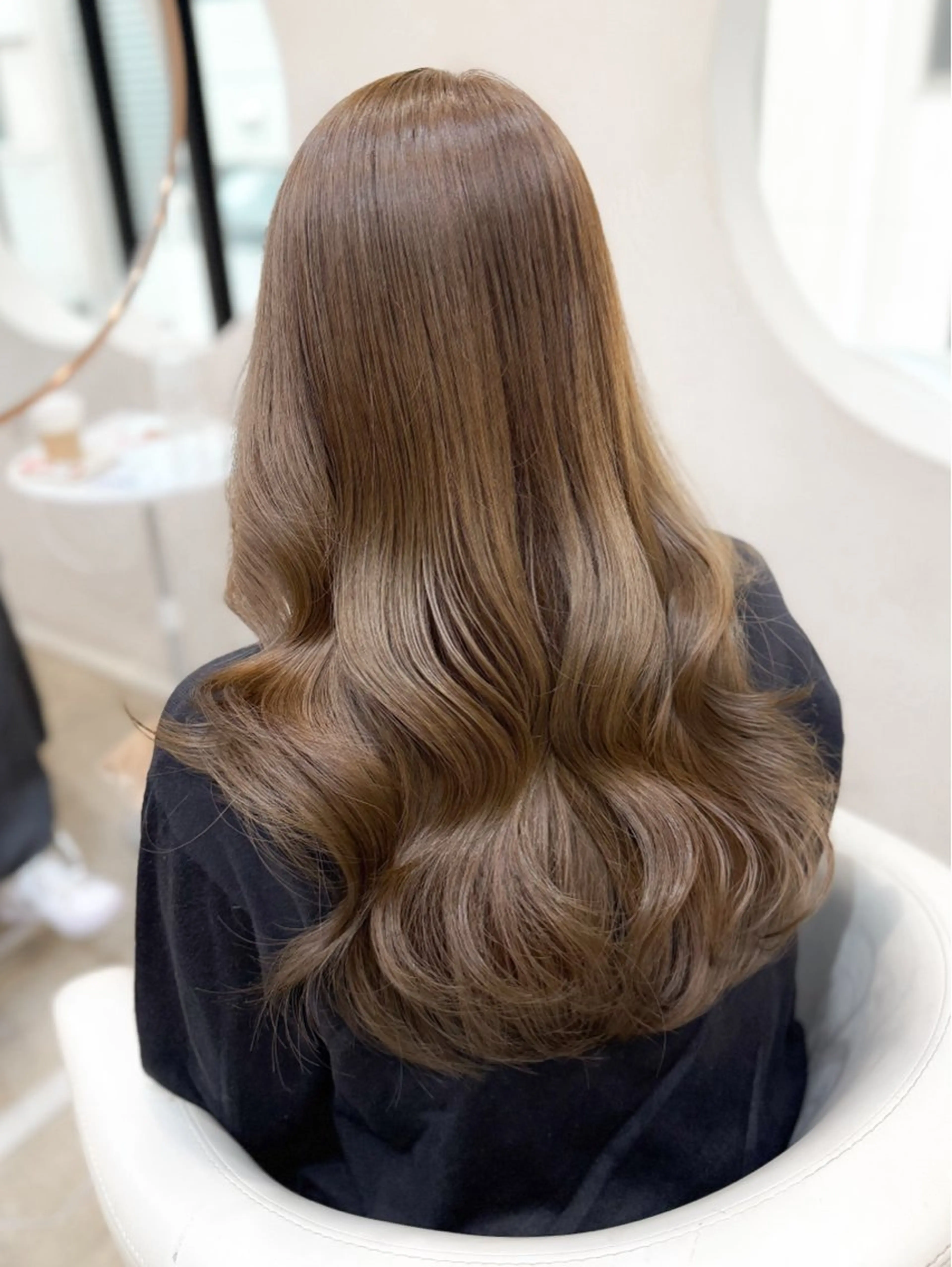 ミディアム カラー カット ヘアカラー トリートメント ミディアム/顔周り/ ベージュ🌼mayuのヘアスタイル