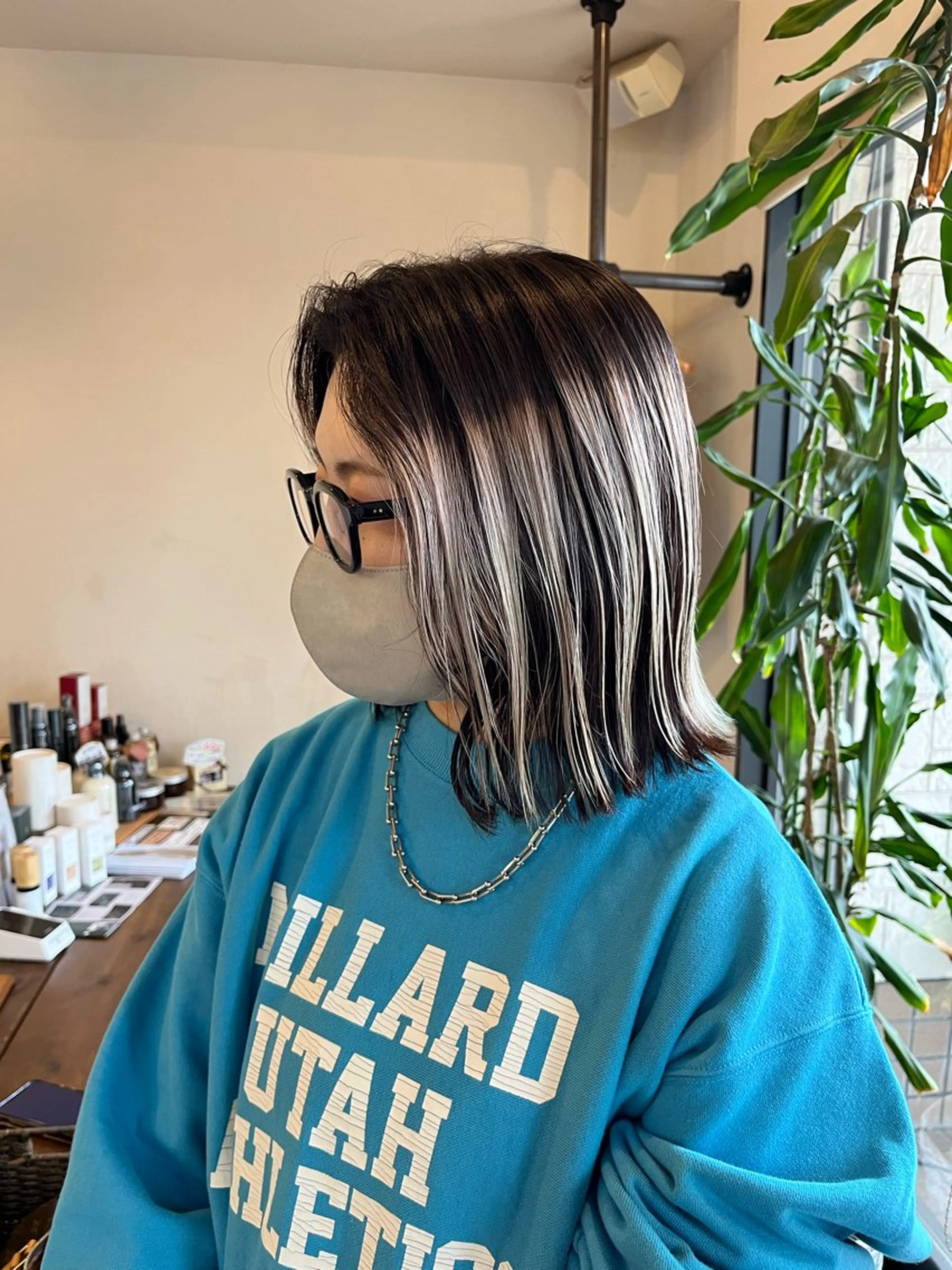 ミディアム カラー カット ヘアカラー トリートメント AKALA HAIR 西宮店　Juriのヘアスタイル
