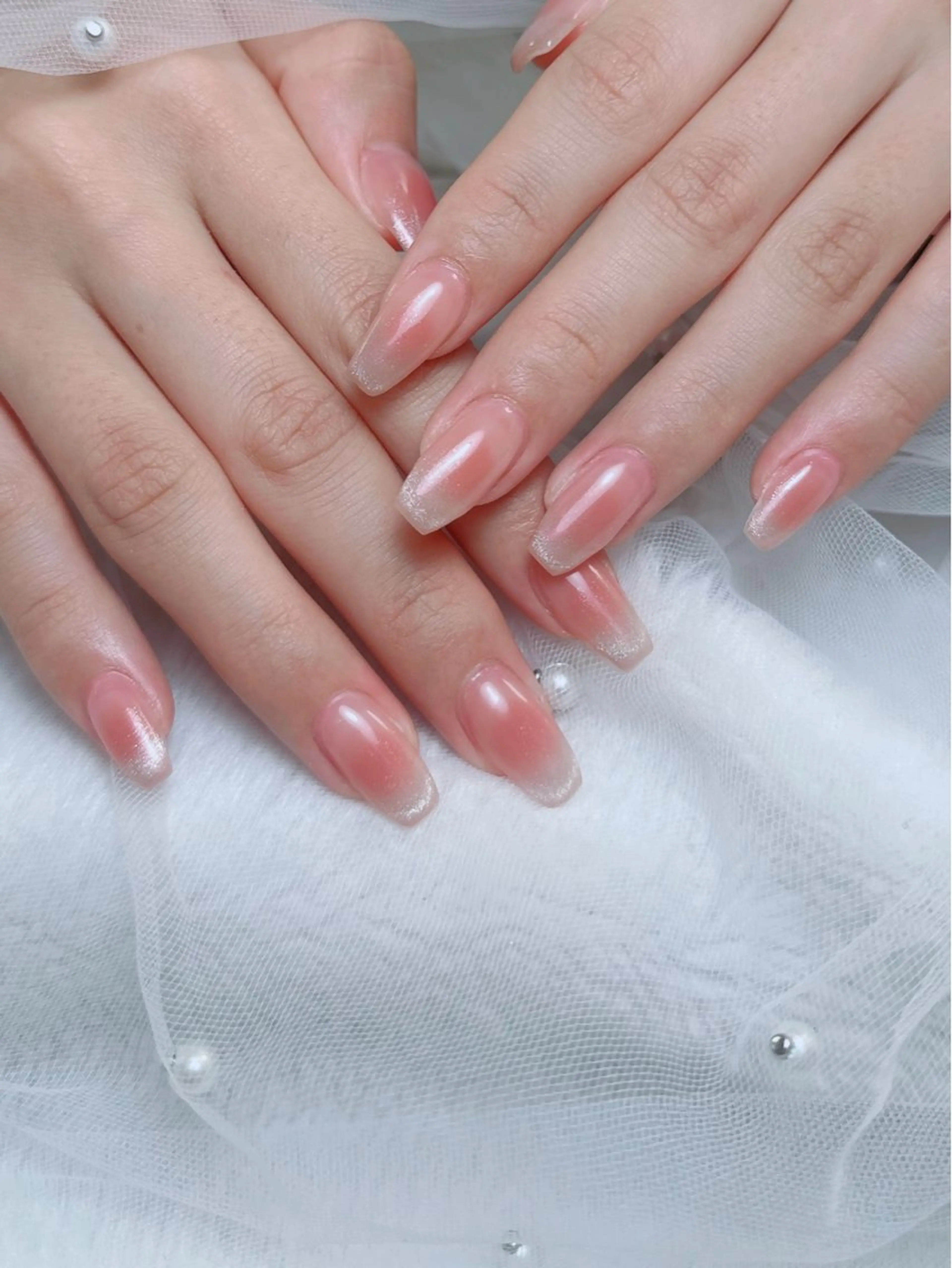 <チップ長さ出し込み＋韓国大人気＋マグネットフレンチの写真