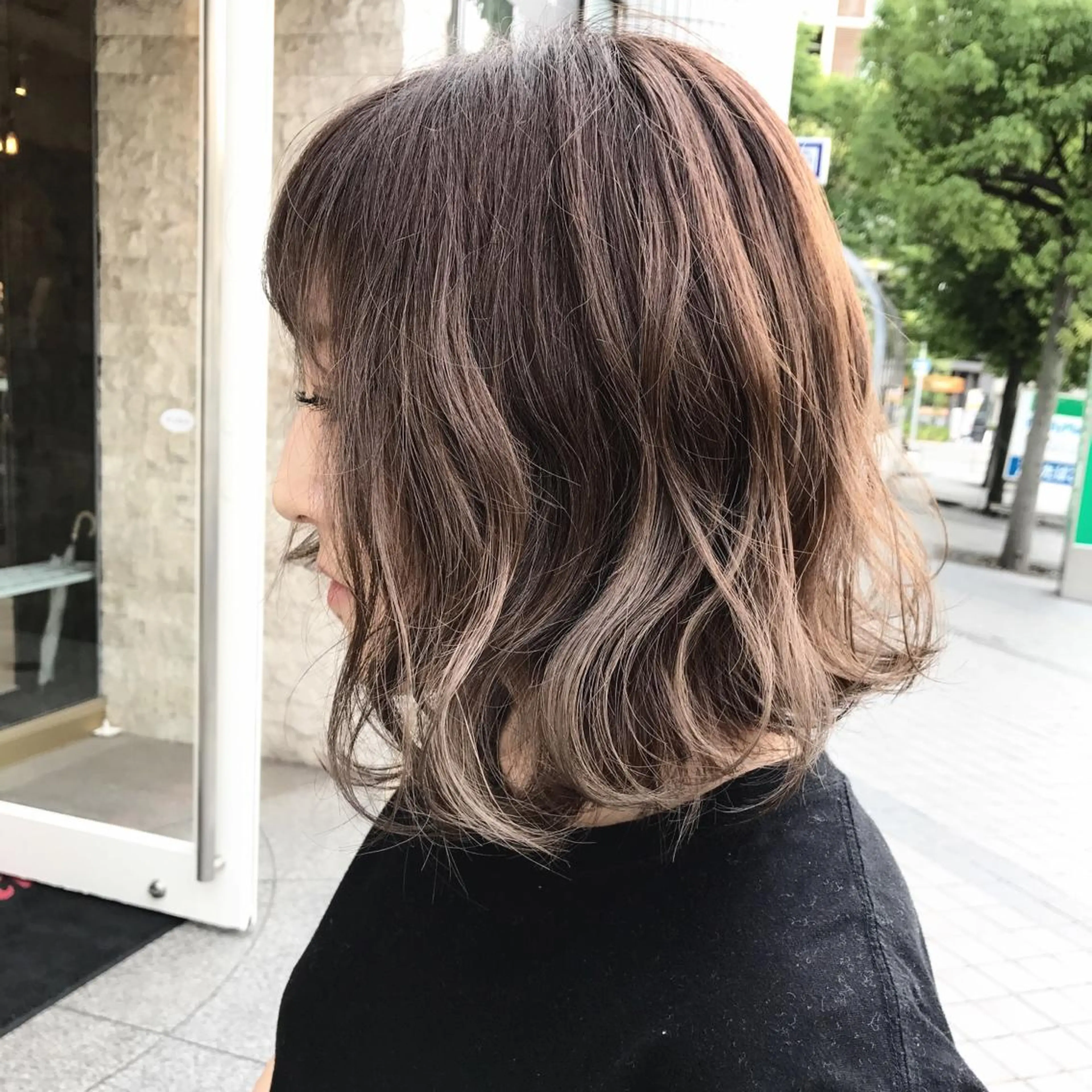 ショート カラー パーマ ヘアアレンジ メンズ キッズ ネイル マツエク・マツパ 切りっぱなしボブ ボブ 外国人風カラー トップスタイリスト 永尾拓也のヘアスタイル